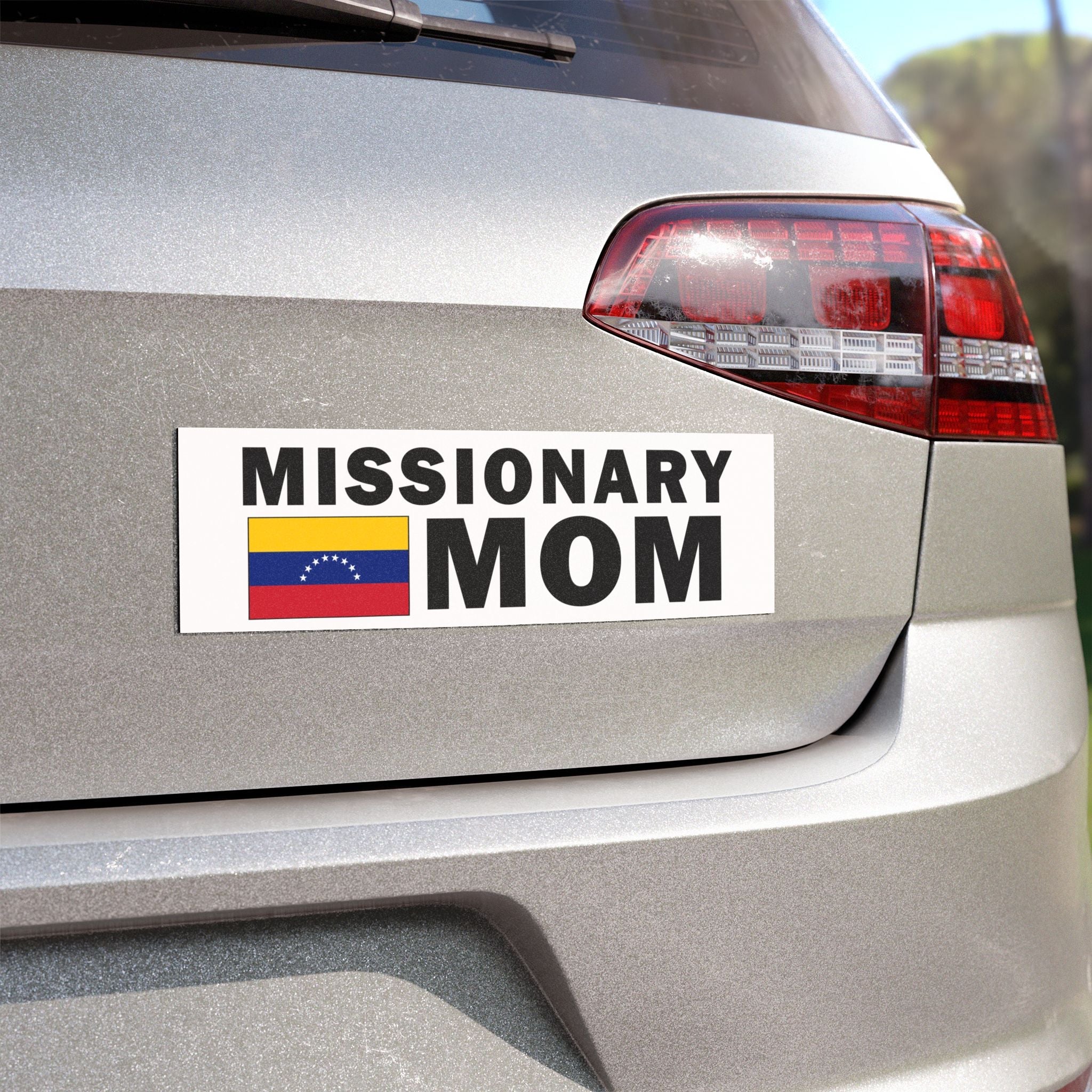 Missionary MOM Flag of Venezuela Magnetic Bumper Sticker - Latter-Day Saint LDS Missionary Gift - Book of Mormon