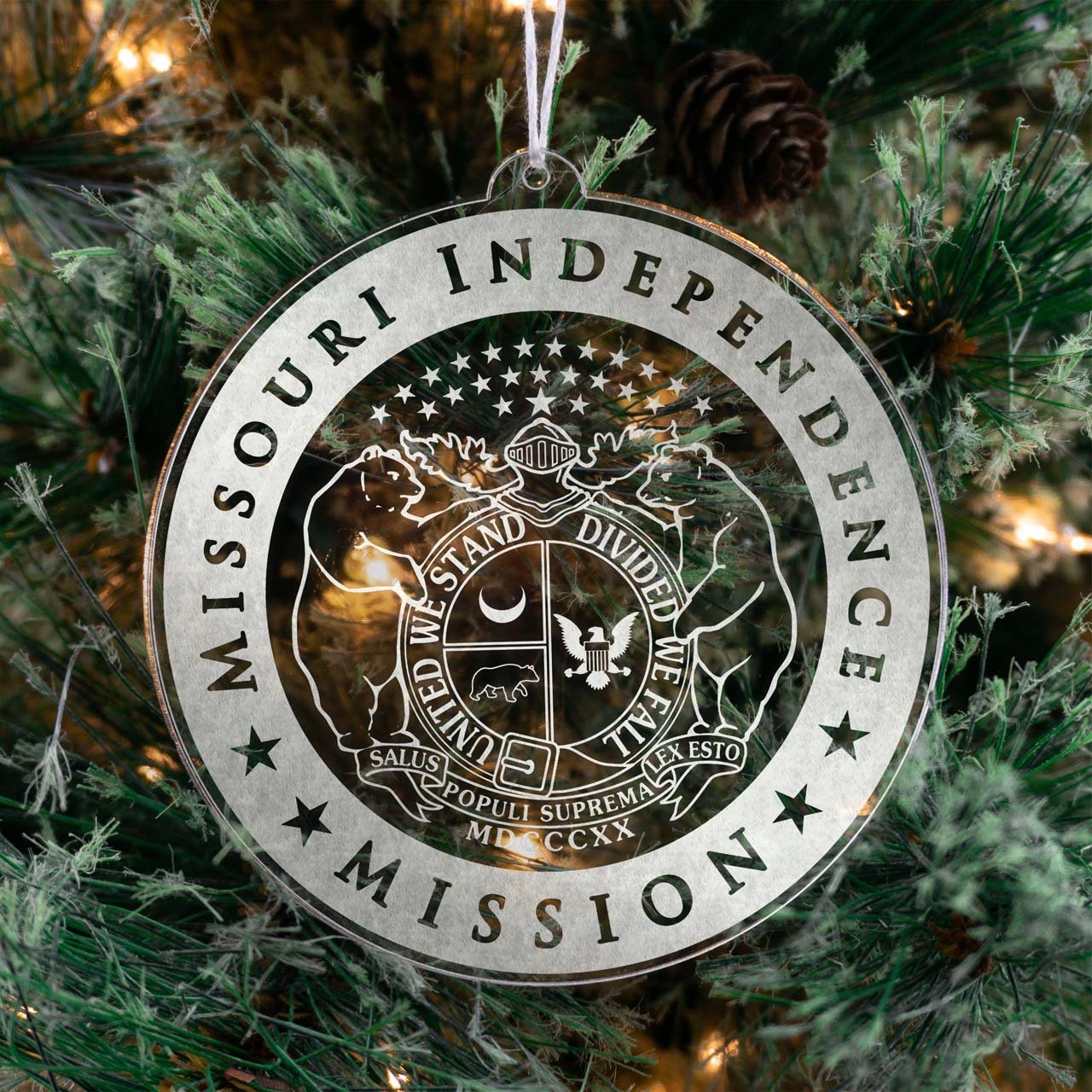 Missouri Independence Mission Christmas Ornament - Latter-Day Saint LDS Missionary Gift - Book of Mormon