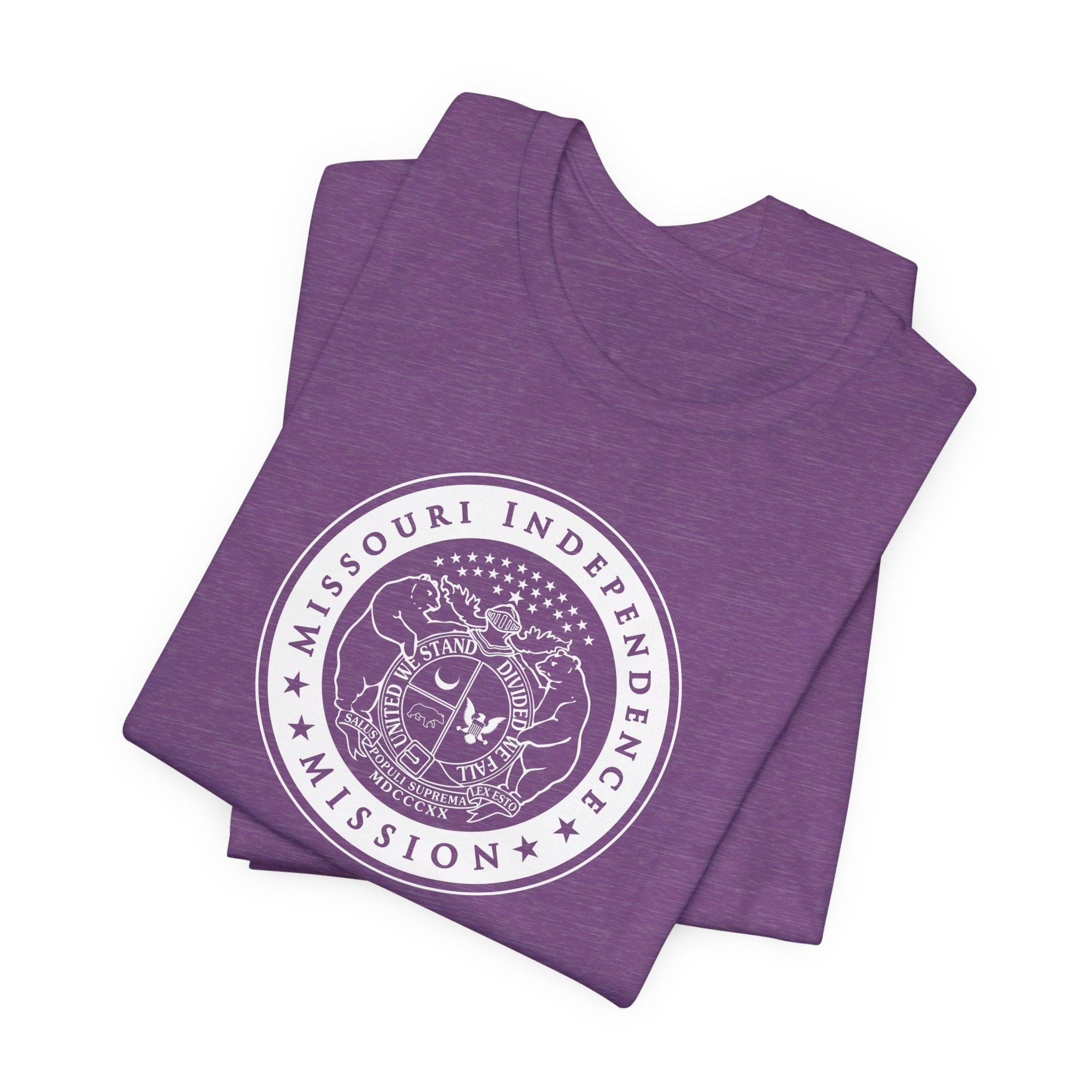 Missouri Independence Mission Circular Monochrome Logo T-Shirt - Mission Wishlist - LDS Missionary Gift Store