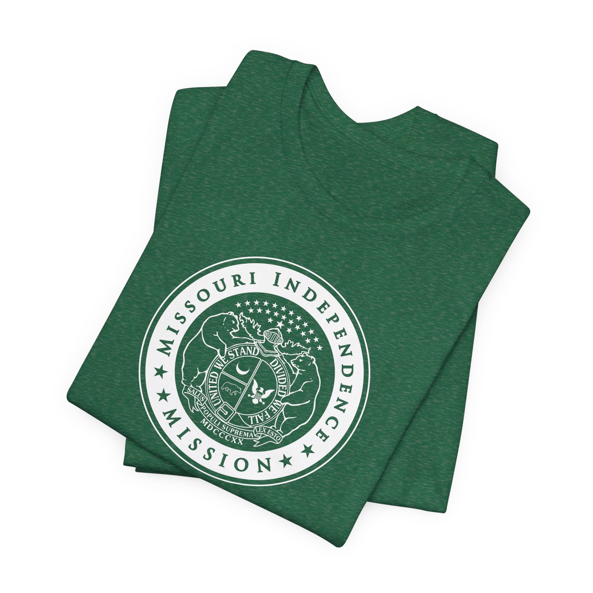 Missouri Independence Mission Circular Monochrome Logo T-Shirt - Mission Wishlist - LDS Missionary Gift Store