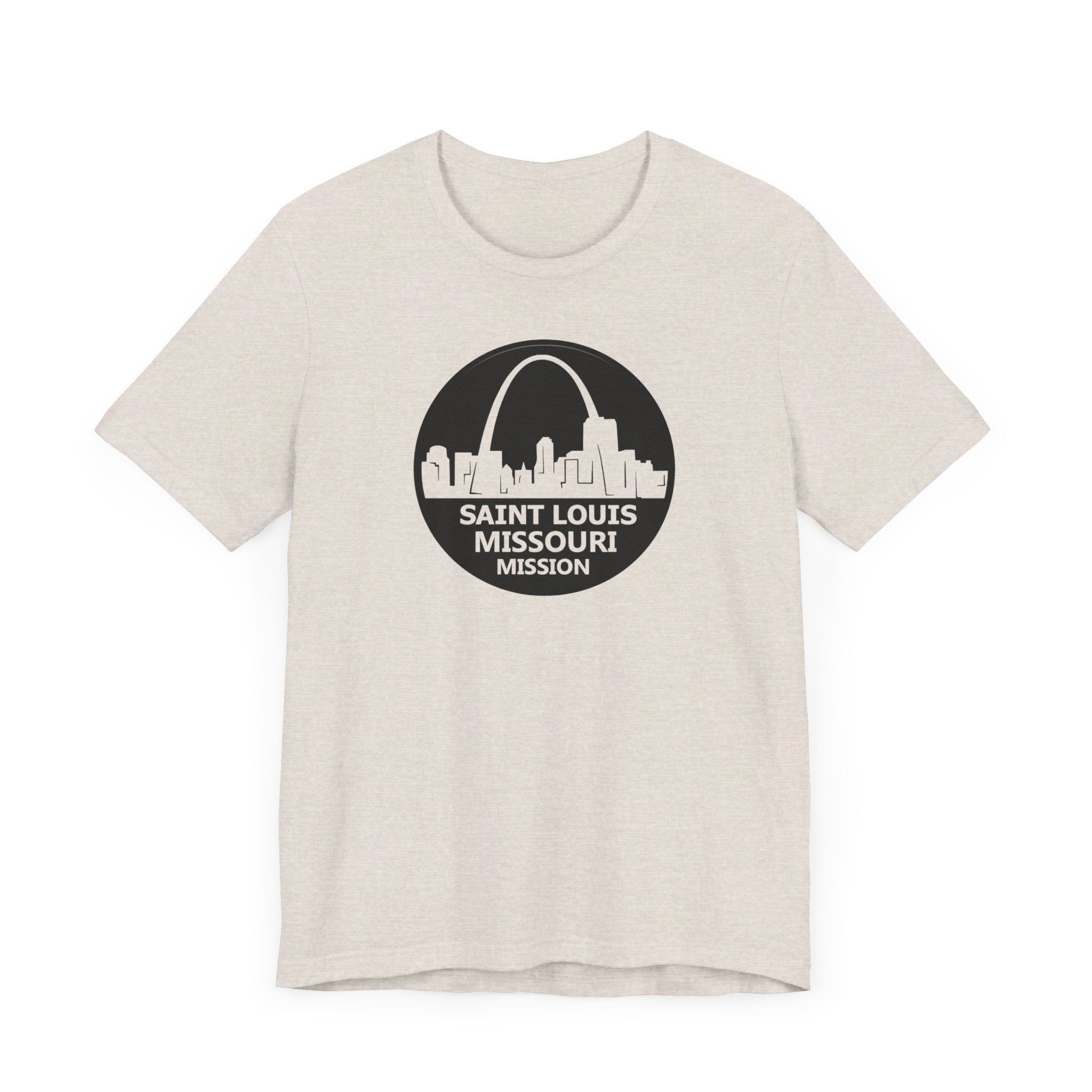 Missouri Saint Louis Mission Circular Monochrome Logo T-Shirt - Mission Wishlist - LDS Missionary Gift Store