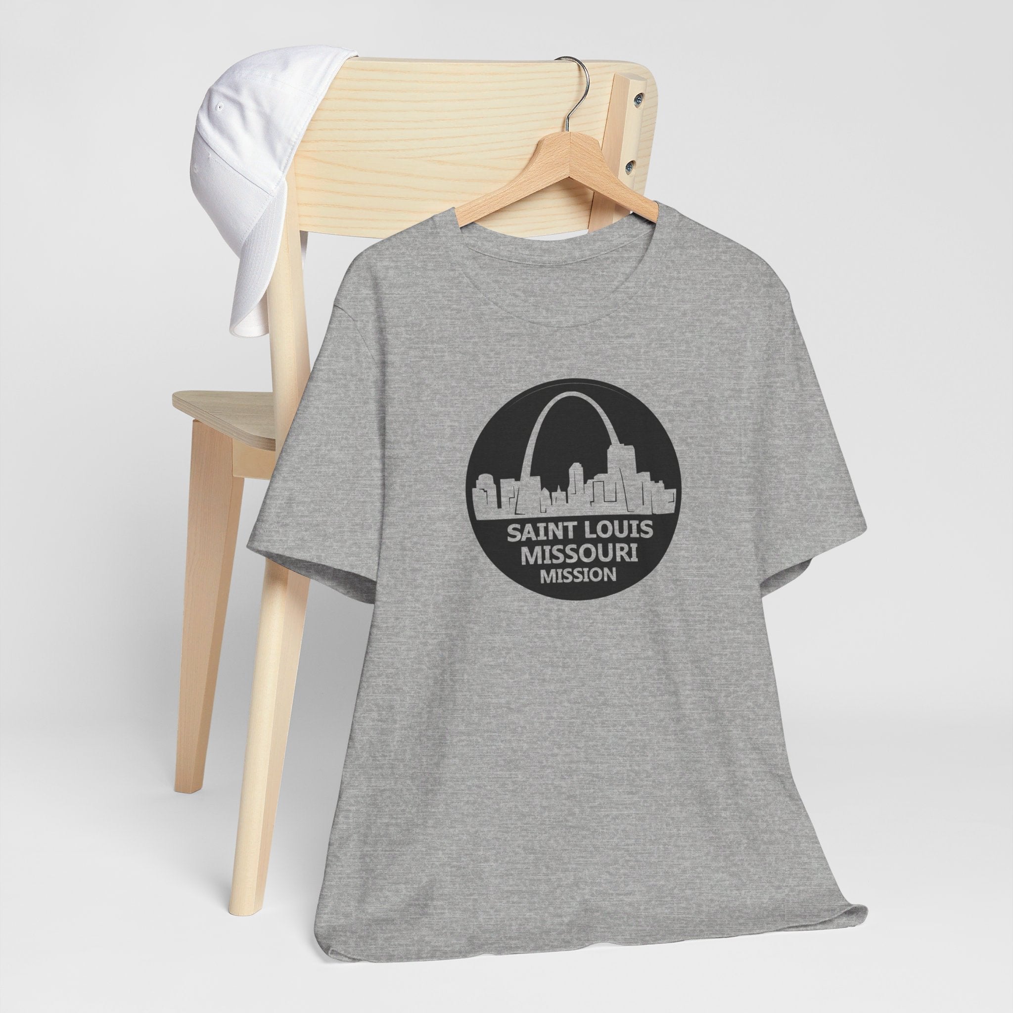 Missouri Saint Louis Mission Circular Monochrome Logo T-Shirt - Mission Wishlist - LDS Missionary Gift Store