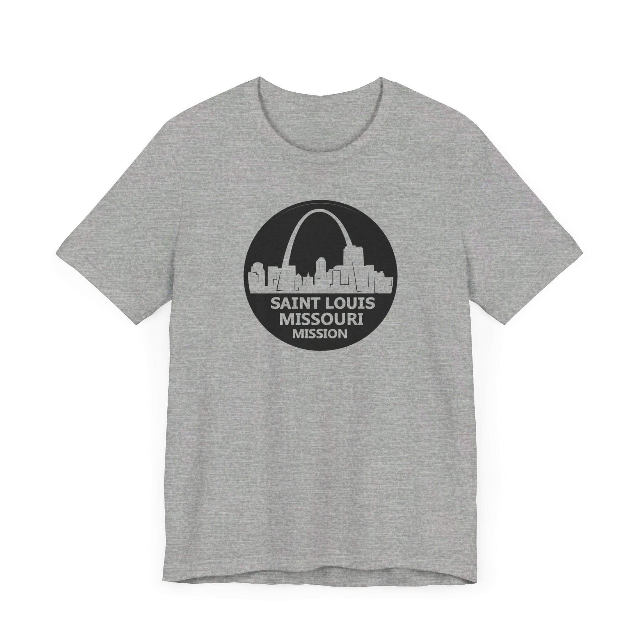 Missouri Saint Louis Mission Circular Monochrome Logo T-Shirt - Mission Wishlist - LDS Missionary Gift Store