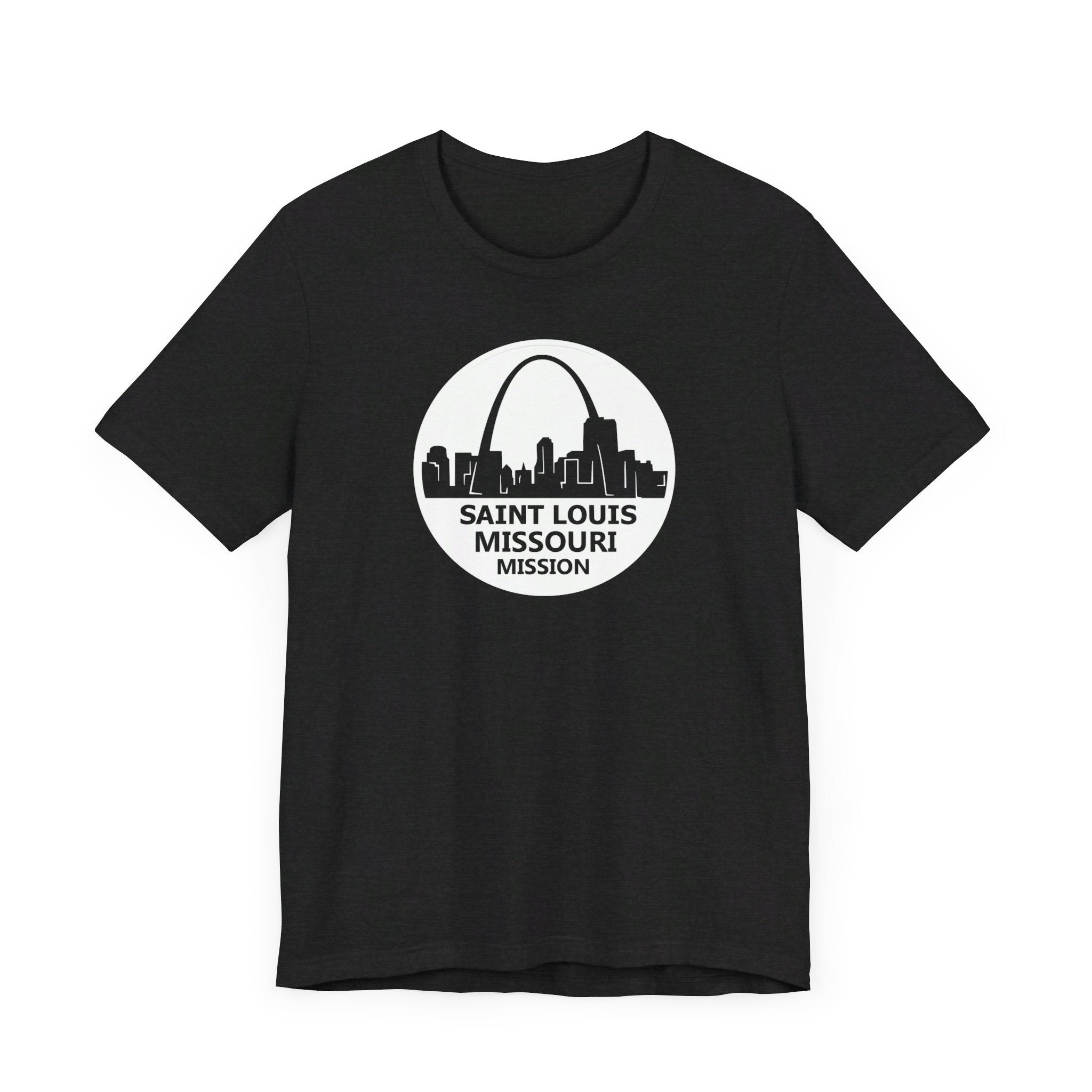 Missouri Saint Louis Mission Circular Monochrome Logo T-Shirt - Mission Wishlist - LDS Missionary Gift Store