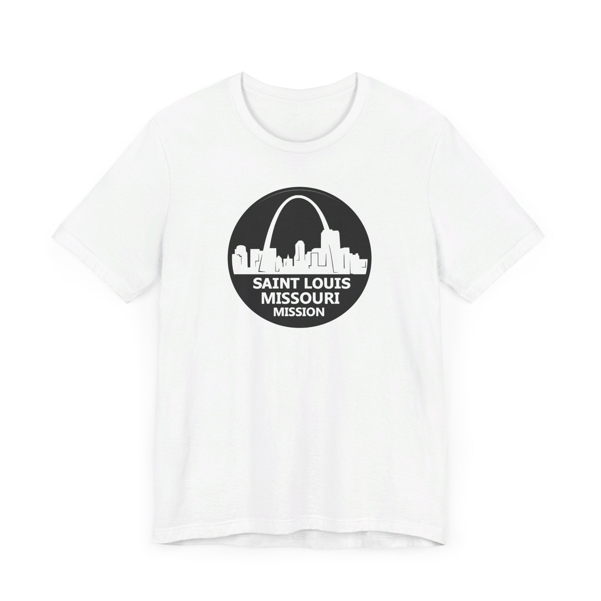 Missouri Saint Louis Mission Circular Monochrome Logo T-Shirt - Mission Wishlist - LDS Missionary Gift Store