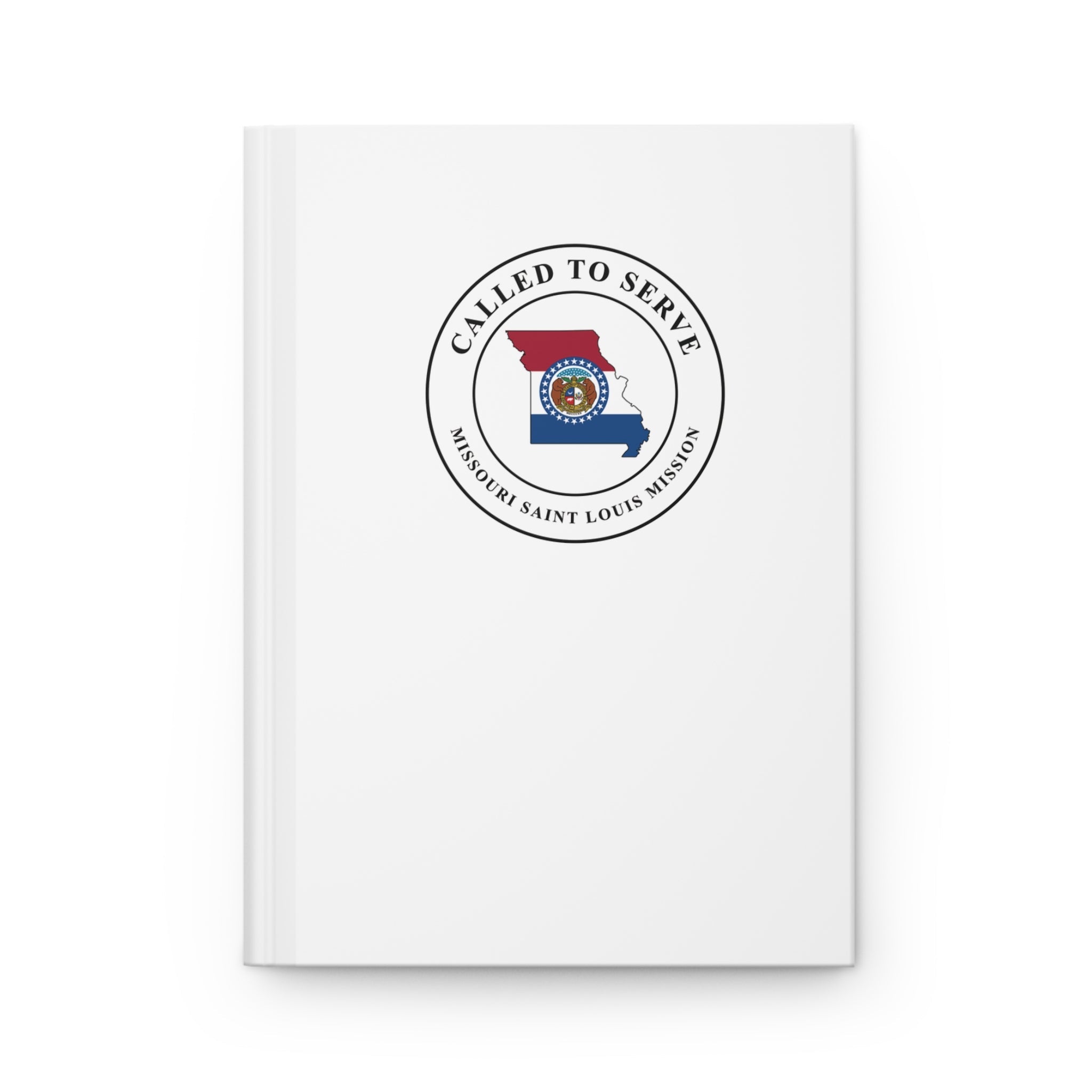 Missouri Saint Louis Mission Flag Map Called to Serve White Hardcover Journal Matte - Mission Wishlist - LDS Missionary Gift Store