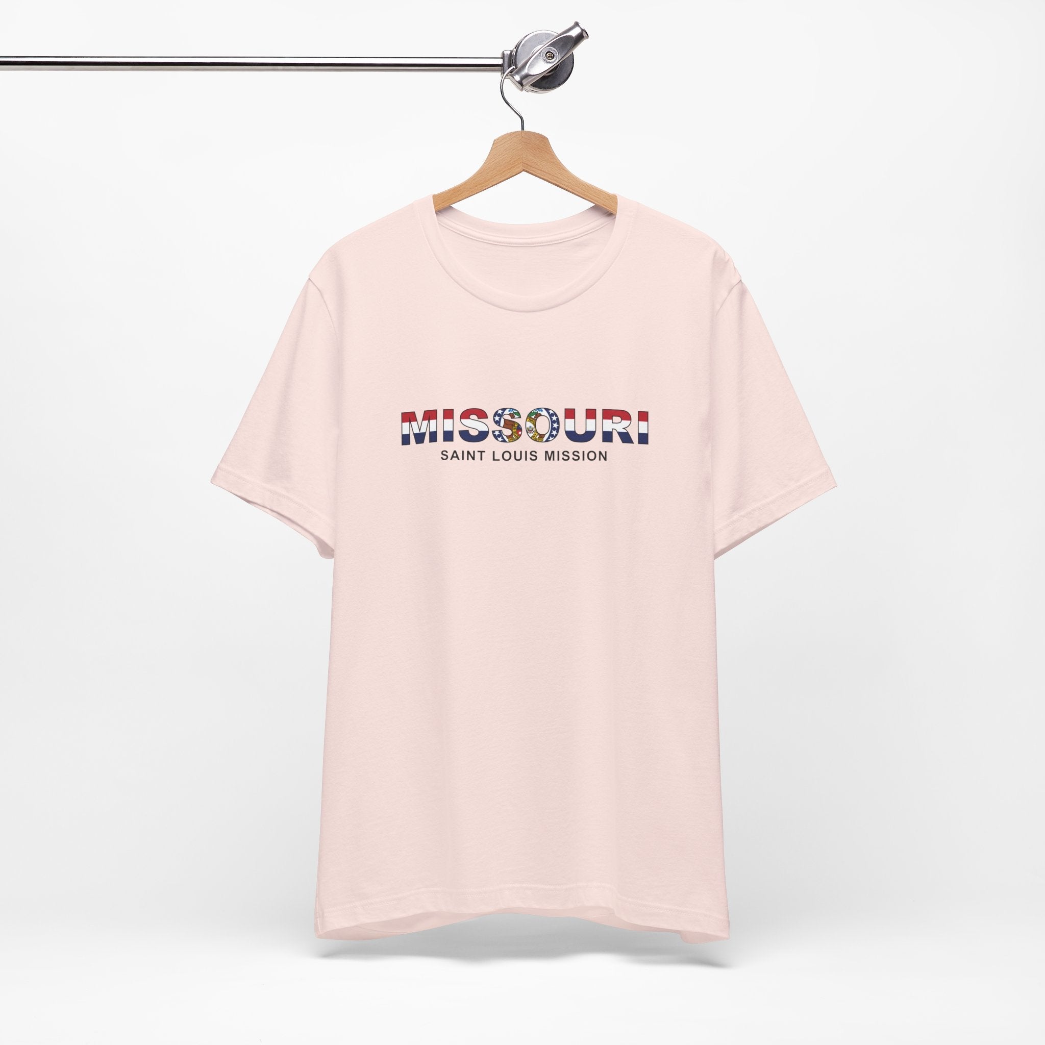 Missouri Saint Louis Mission Flag Title T-shirt - Mission Wishlist - LDS Missionary Gift Store