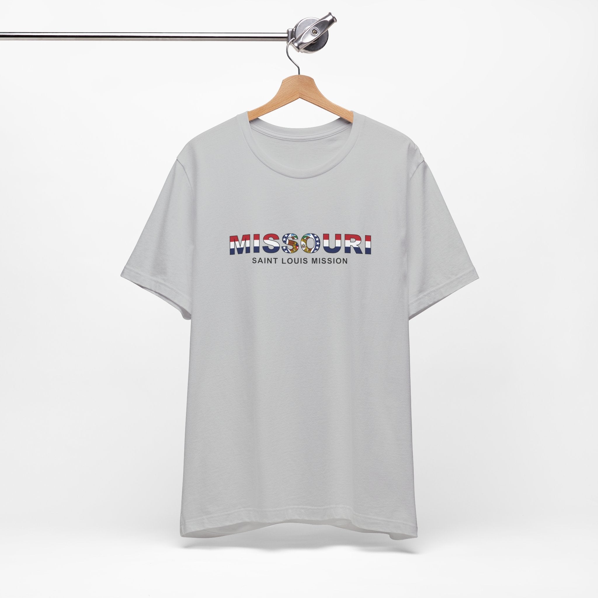 Missouri Saint Louis Mission Flag Title T-shirt - Mission Wishlist - LDS Missionary Gift Store