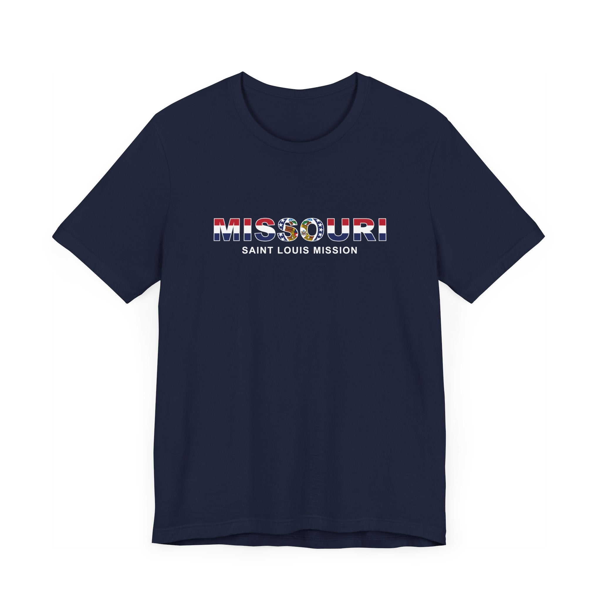 Missouri Saint Louis Mission Flag Title T-shirt - Mission Wishlist - LDS Missionary Gift Store