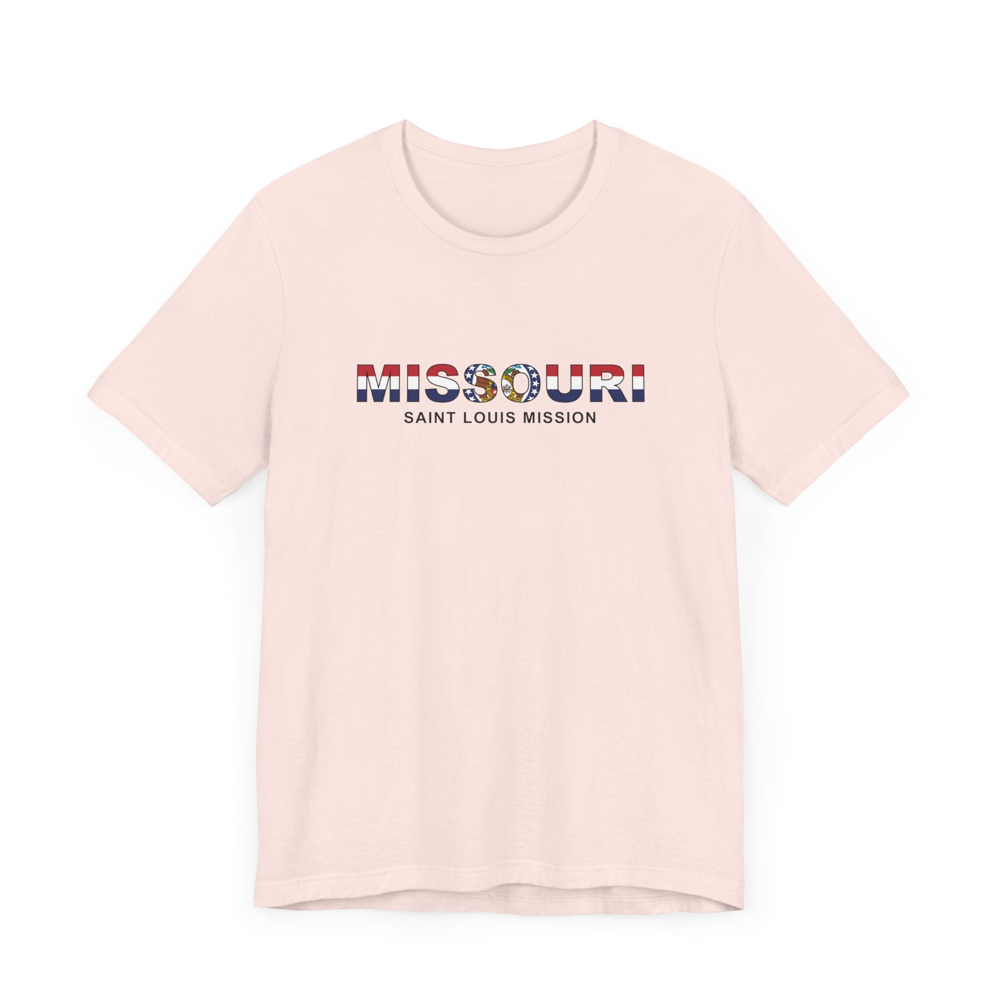 Missouri Saint Louis Mission Flag Title T-shirt - Mission Wishlist - LDS Missionary Gift Store