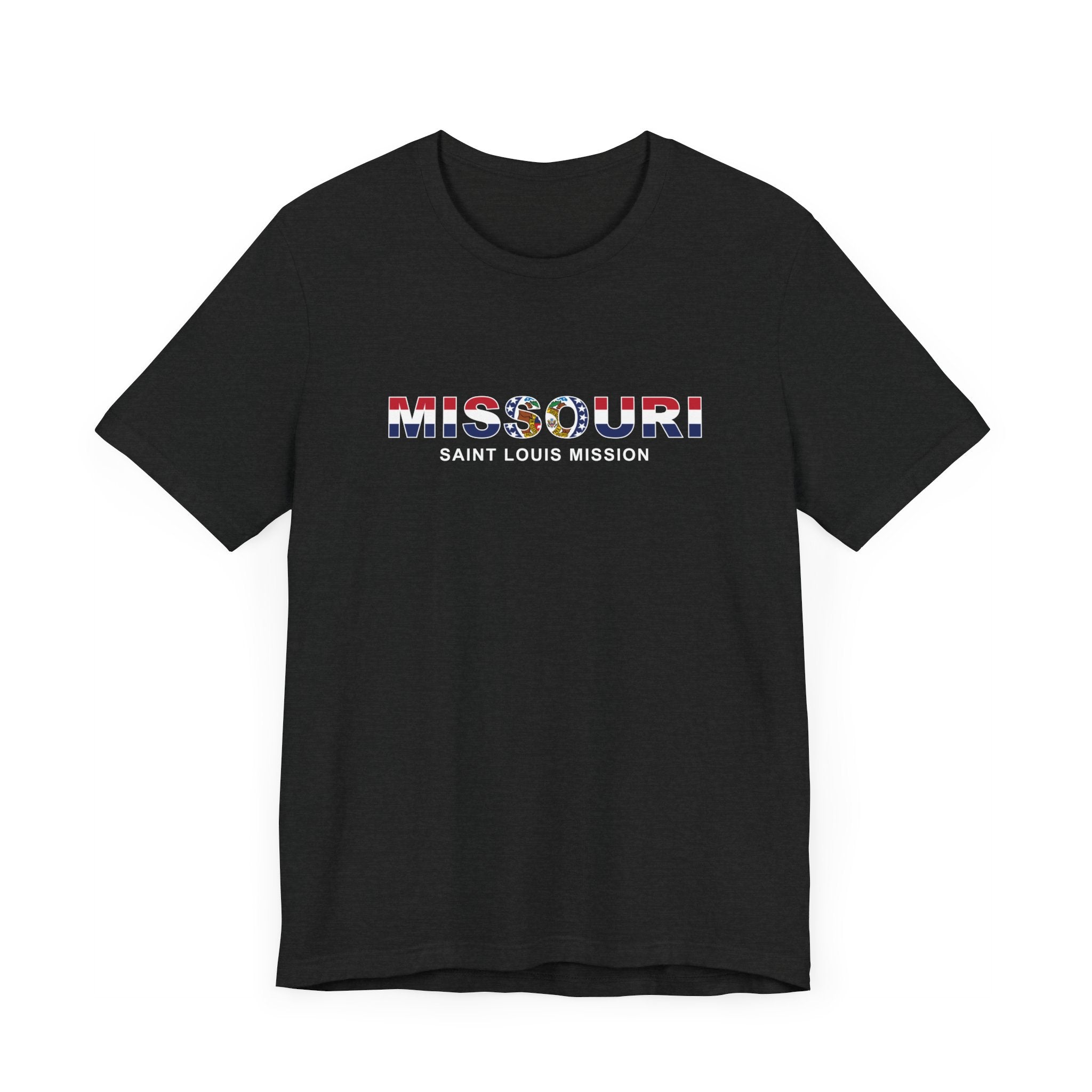 Missouri Saint Louis Mission Flag Title T-shirt - Mission Wishlist - LDS Missionary Gift Store