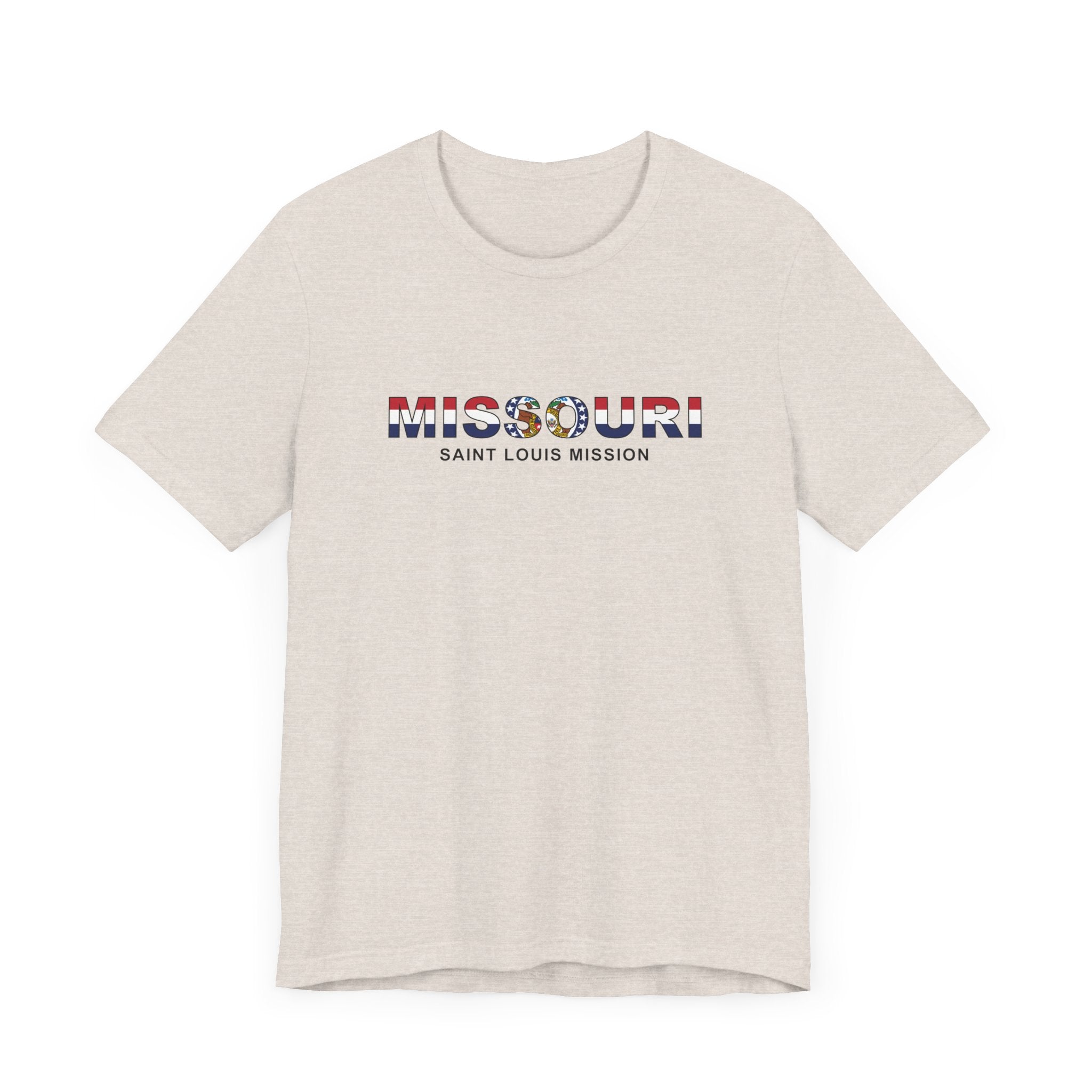 Missouri Saint Louis Mission Flag Title T-shirt - Mission Wishlist - LDS Missionary Gift Store