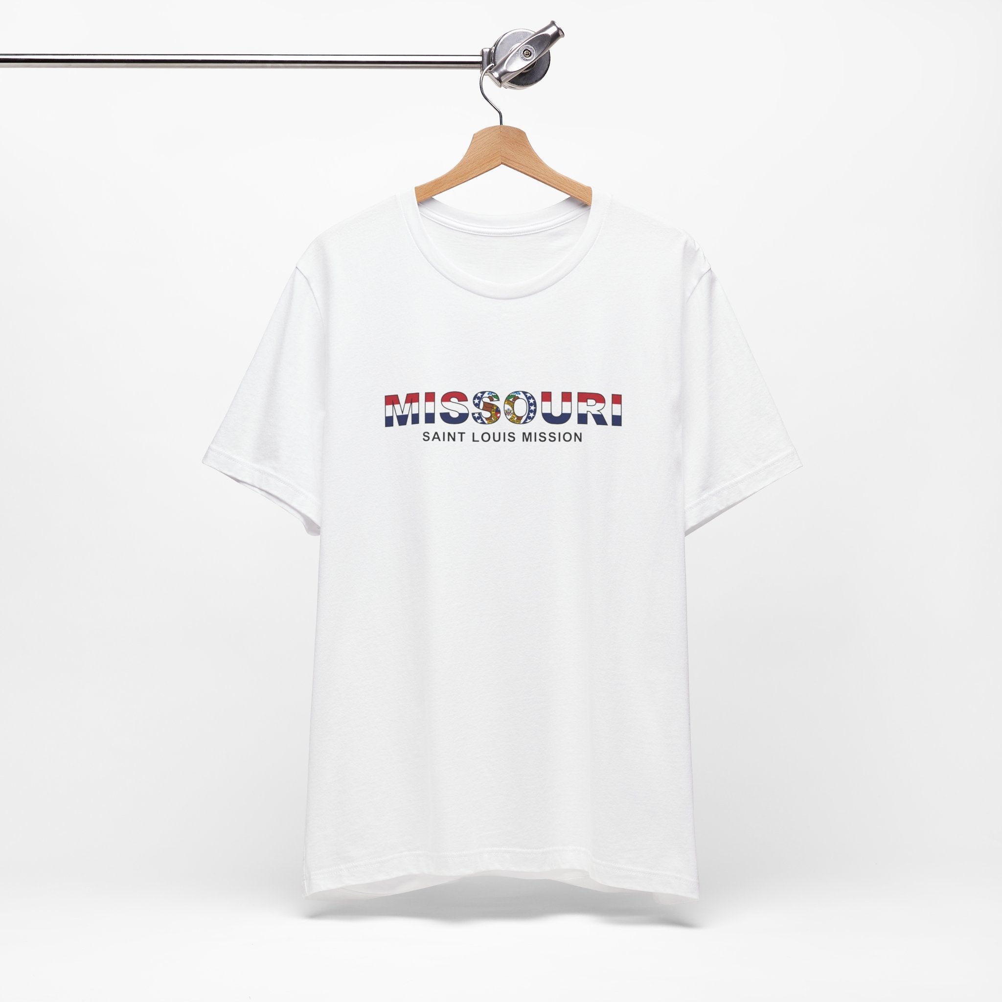 Missouri Saint Louis Mission Flag Title T-shirt - Mission Wishlist - LDS Missionary Gift Store