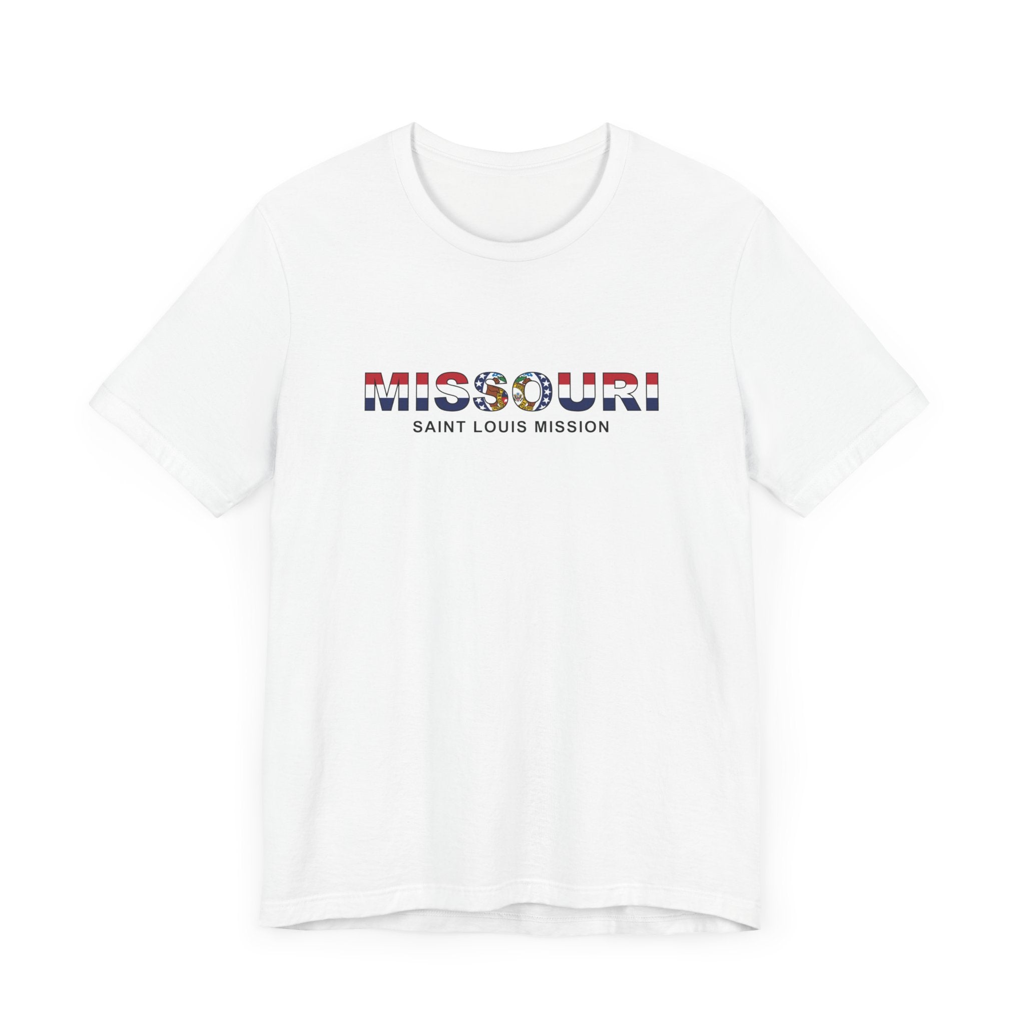 Missouri Saint Louis Mission Flag Title T-shirt - Mission Wishlist - LDS Missionary Gift Store