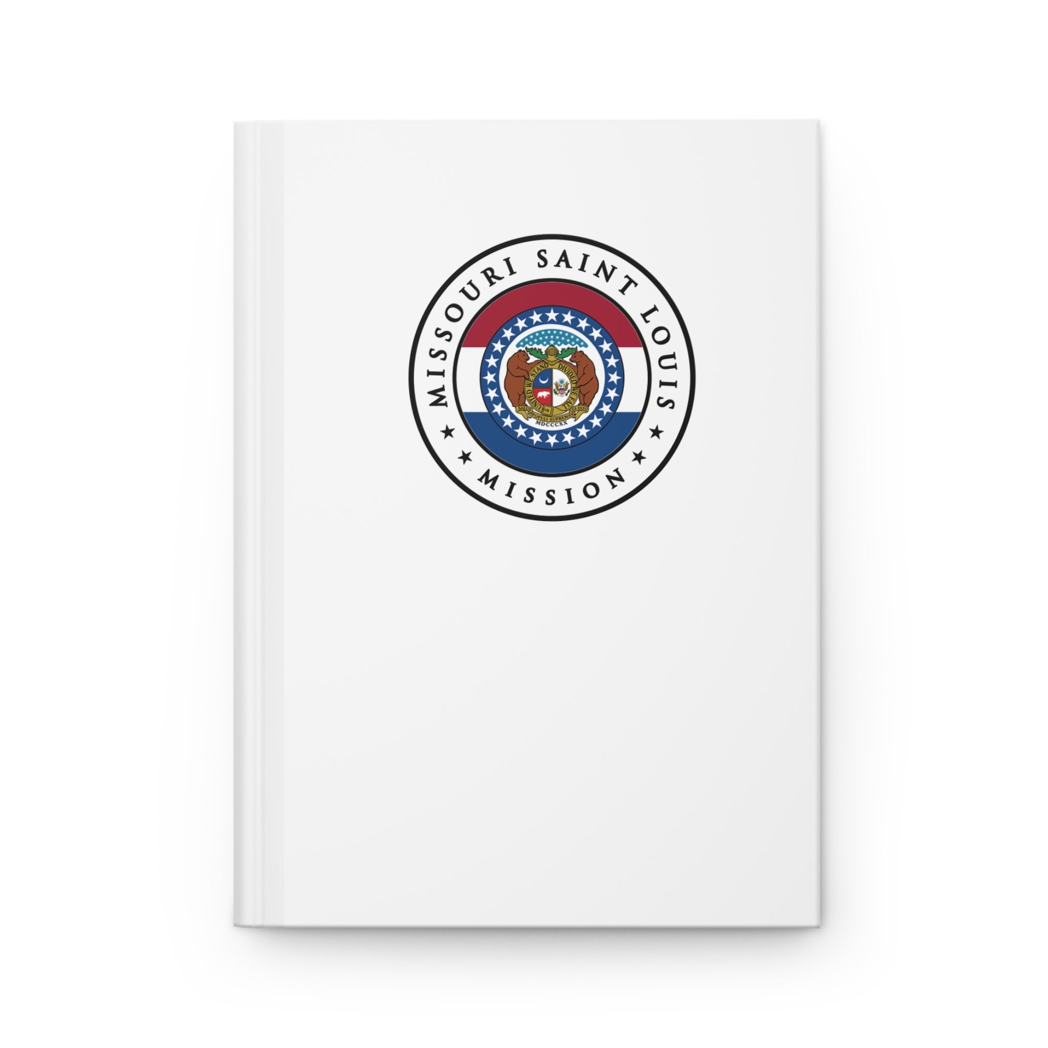 Missouri Saint Louis Mission Logo Design White Hardcover Journal Matte - Mission Wishlist - LDS Missionary Gift Store