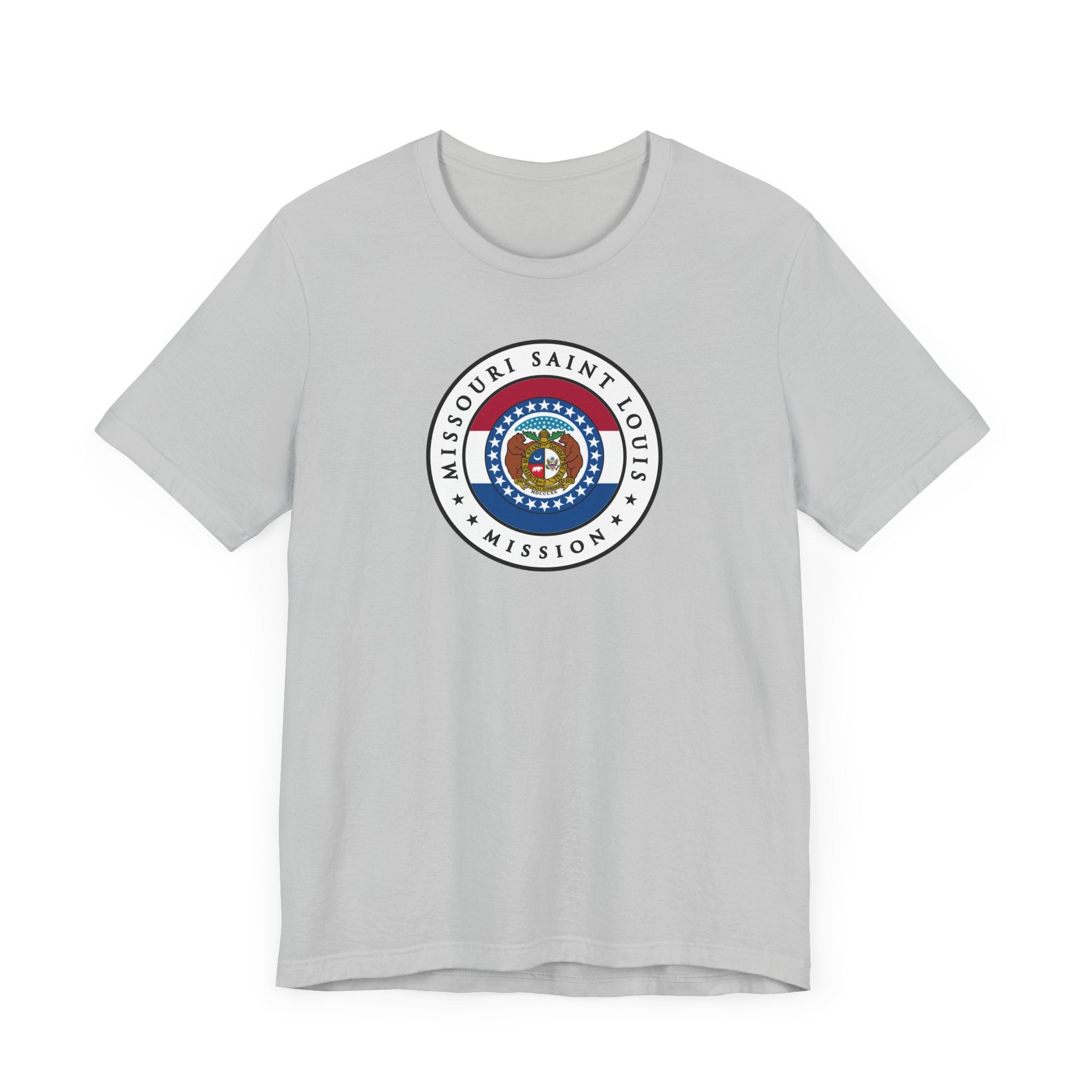 Missouri Saint Louis Mission State Flag Logo (White Border) T-shirt - Mission Wishlist - LDS Missionary Gift Store