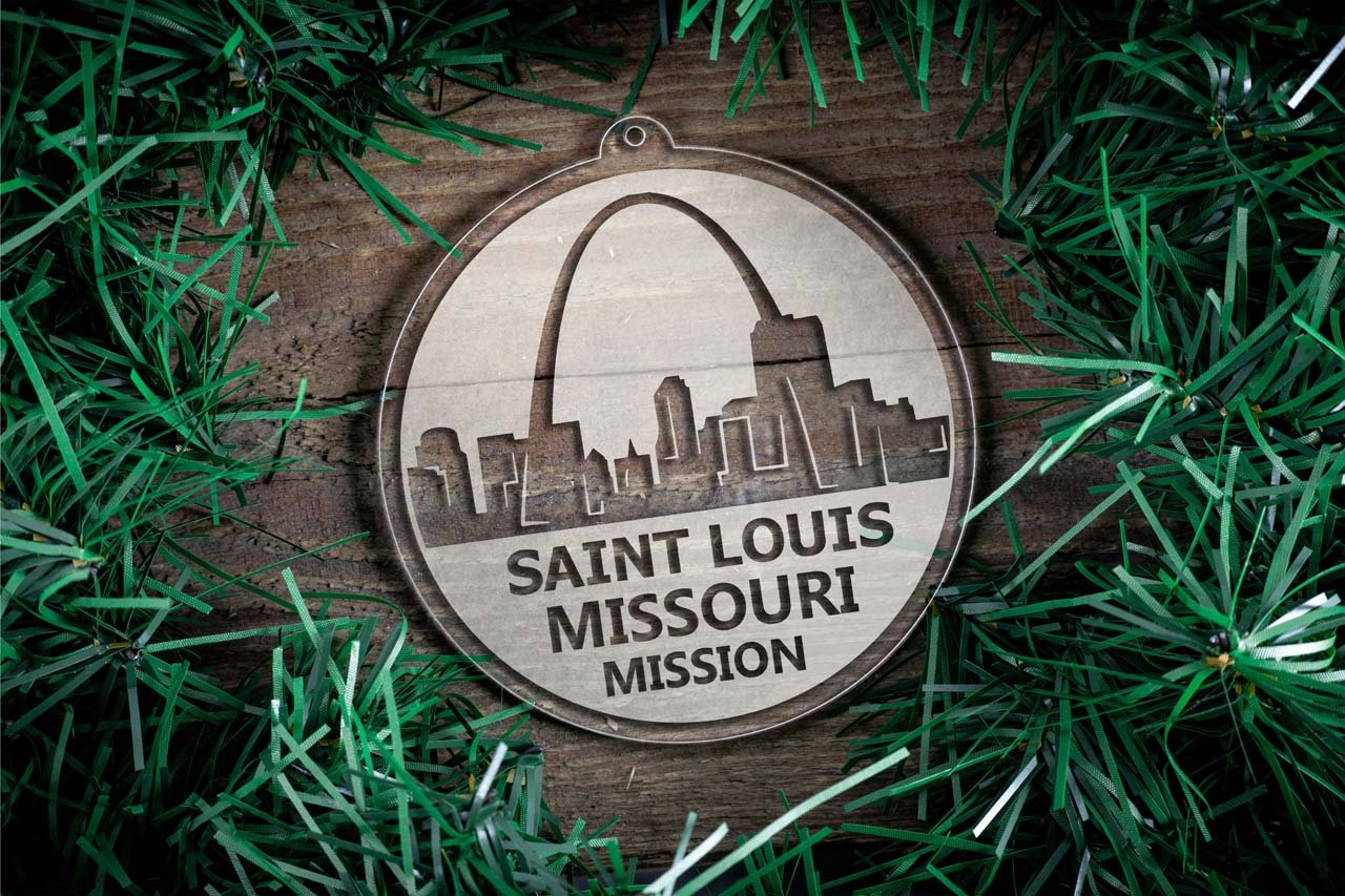 Missouri St. Louis Mission Christmas Ornament - Latter-Day Saint LDS Missionary Gift - Book of Mormon