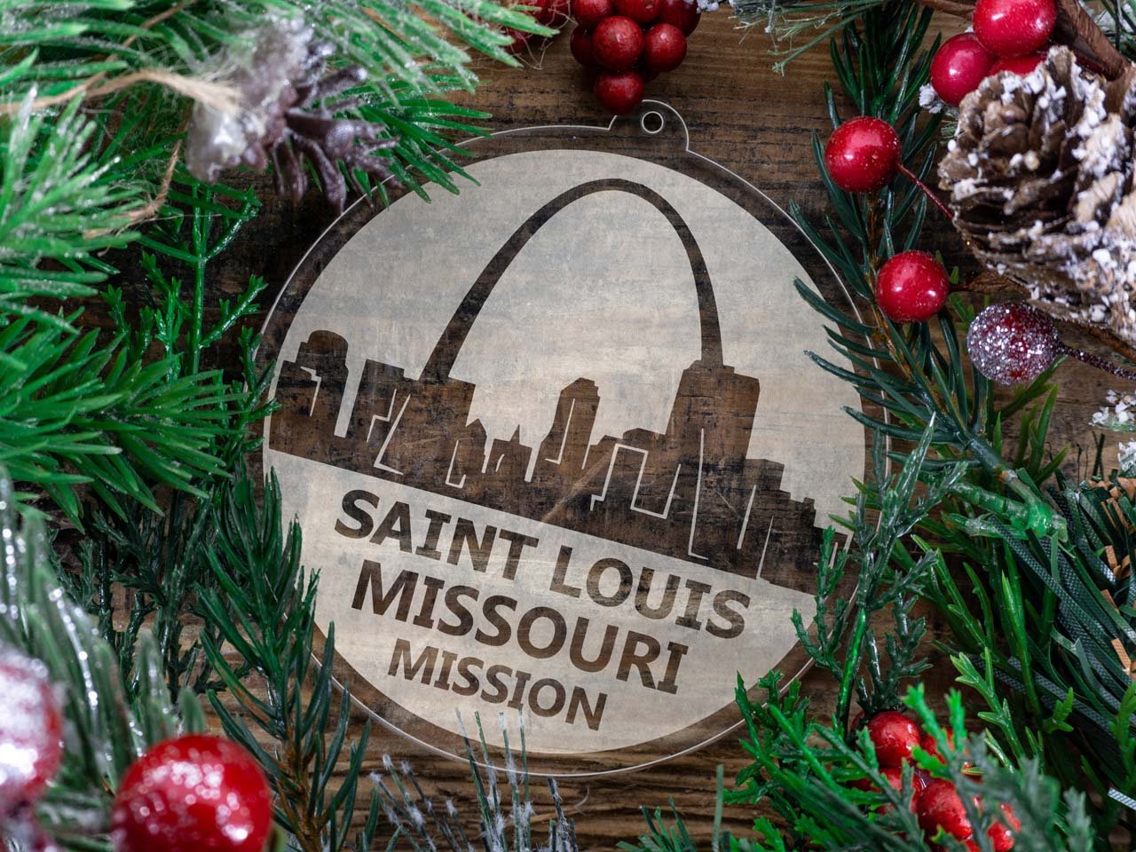 Missouri St. Louis Mission Christmas Ornament - Latter-Day Saint LDS Missionary Gift - Book of Mormon