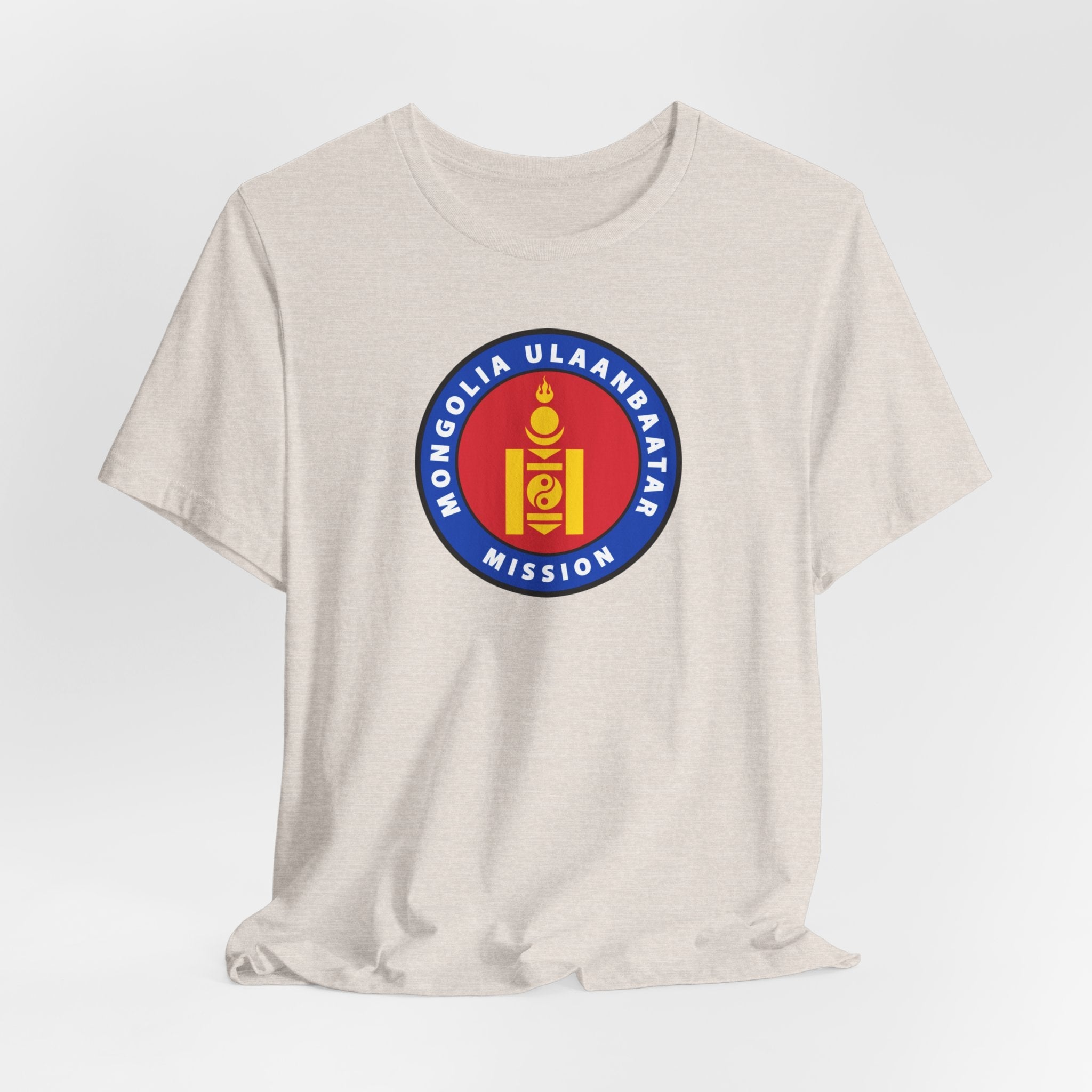 Mongolia Ulaanbaatar Mission Flag Logo T-shirt - Mission Wishlist - LDS Missionary Gift Store