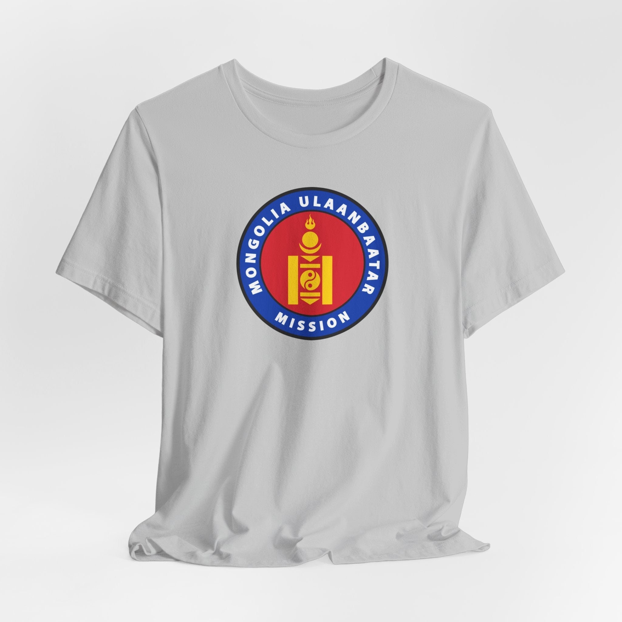 Mongolia Ulaanbaatar Mission Flag Logo T-shirt - Mission Wishlist - LDS Missionary Gift Store
