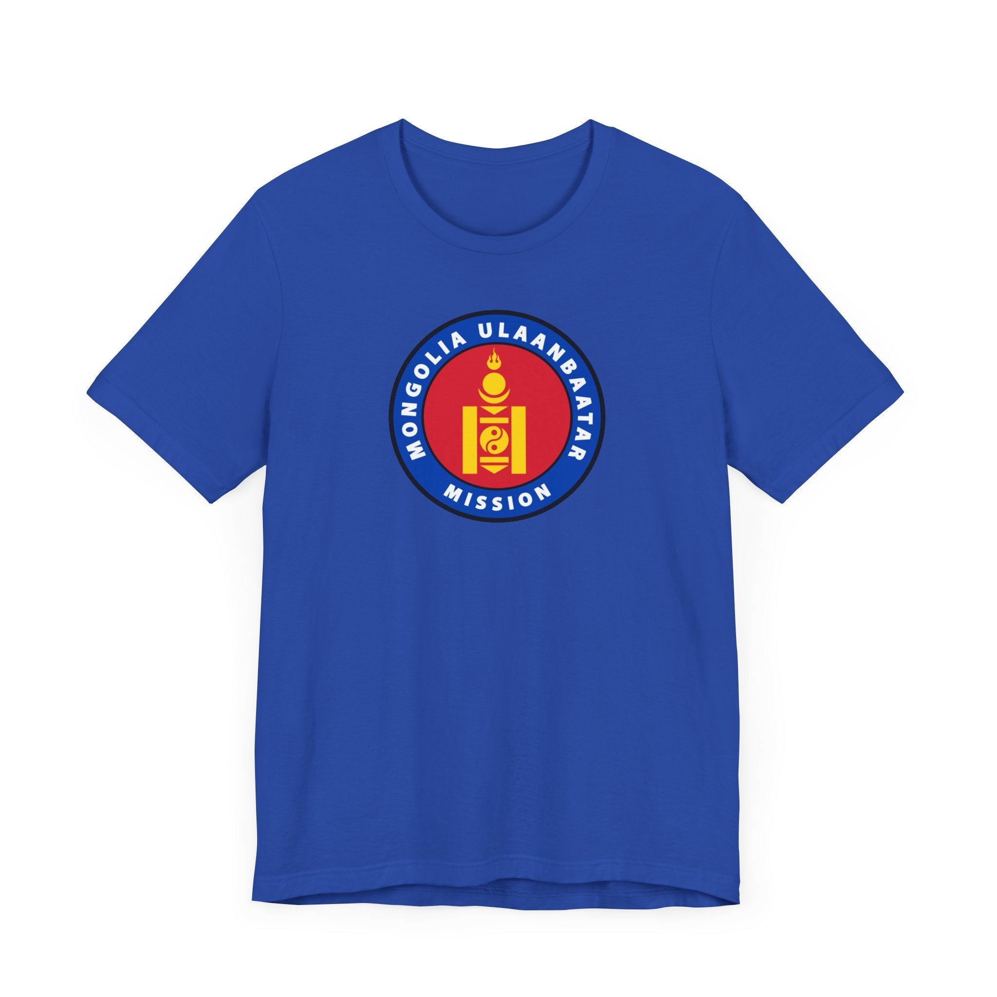 Mongolia Ulaanbaatar Mission Flag Logo T-shirt - Mission Wishlist - LDS Missionary Gift Store