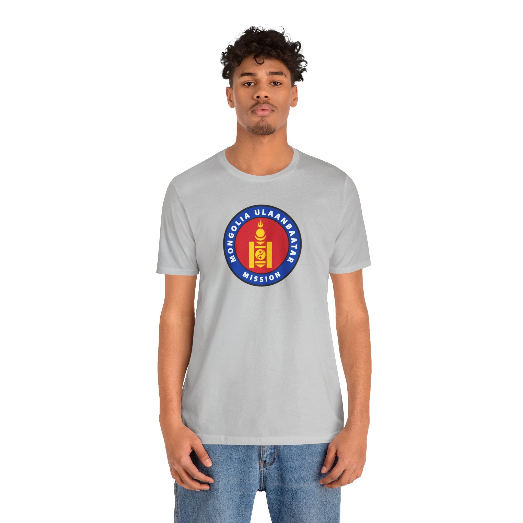 Mongolia Ulaanbaatar Mission Flag Logo T-shirt - Mission Wishlist - LDS Missionary Gift Store
