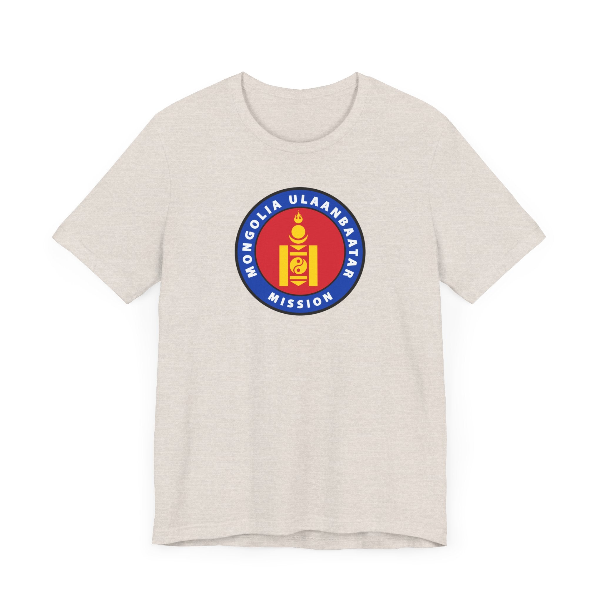 Mongolia Ulaanbaatar Mission Flag Logo T-shirt - Mission Wishlist - LDS Missionary Gift Store