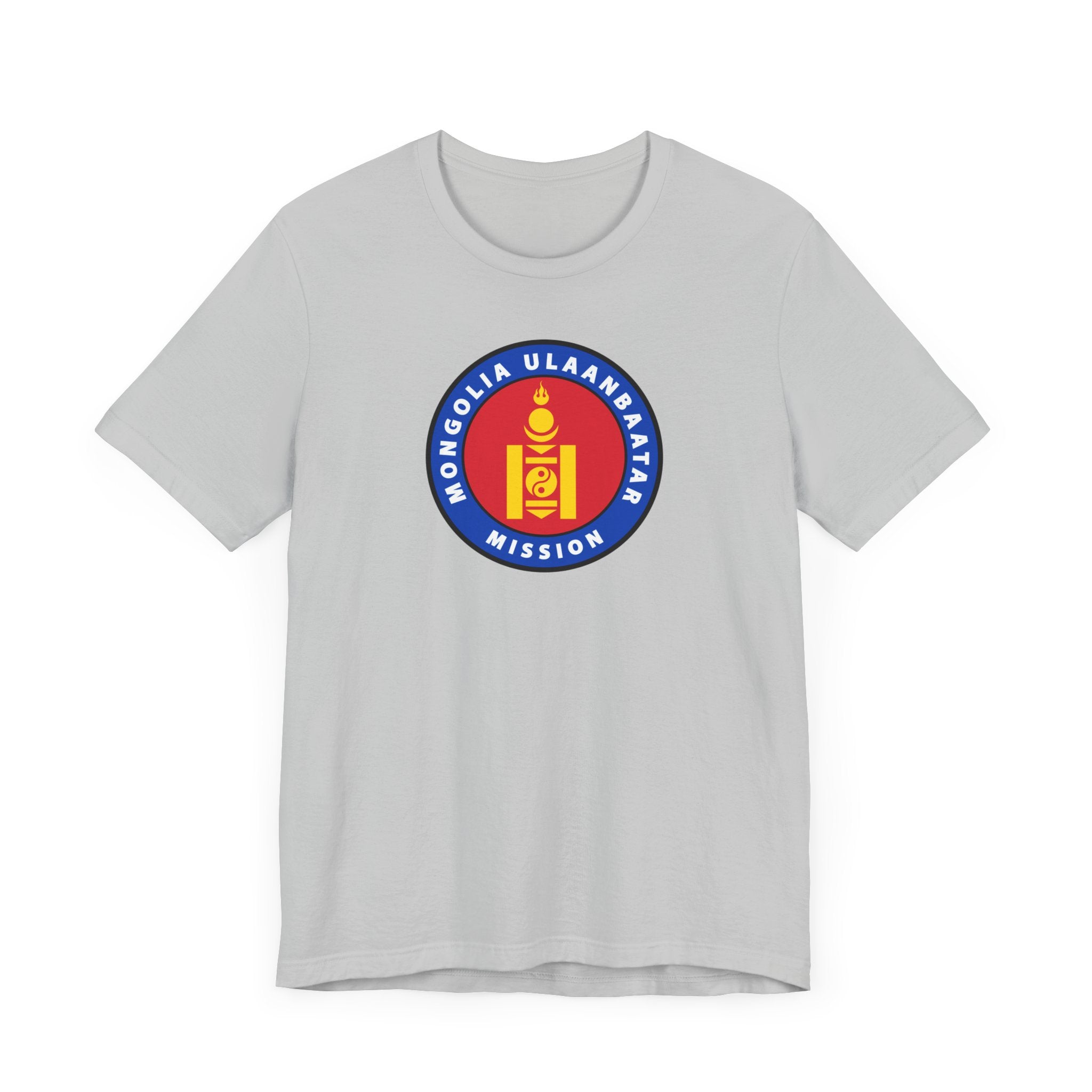 Mongolia Ulaanbaatar Mission Flag Logo T-shirt - Mission Wishlist - LDS Missionary Gift Store