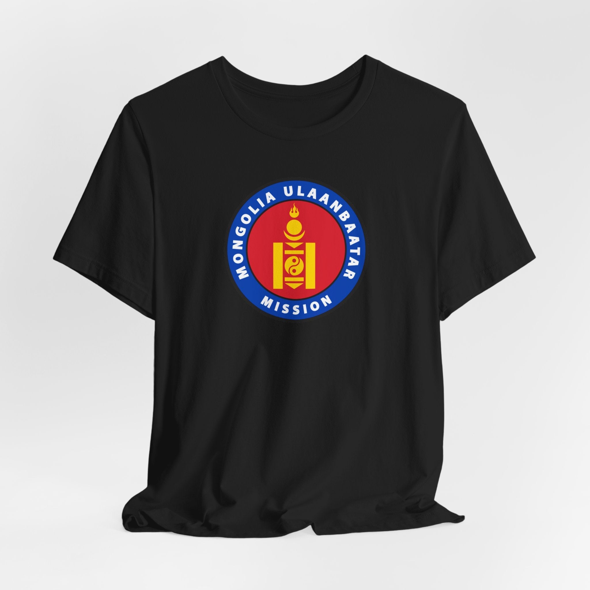 Mongolia Ulaanbaatar Mission Flag Logo T-shirt - Mission Wishlist - LDS Missionary Gift Store
