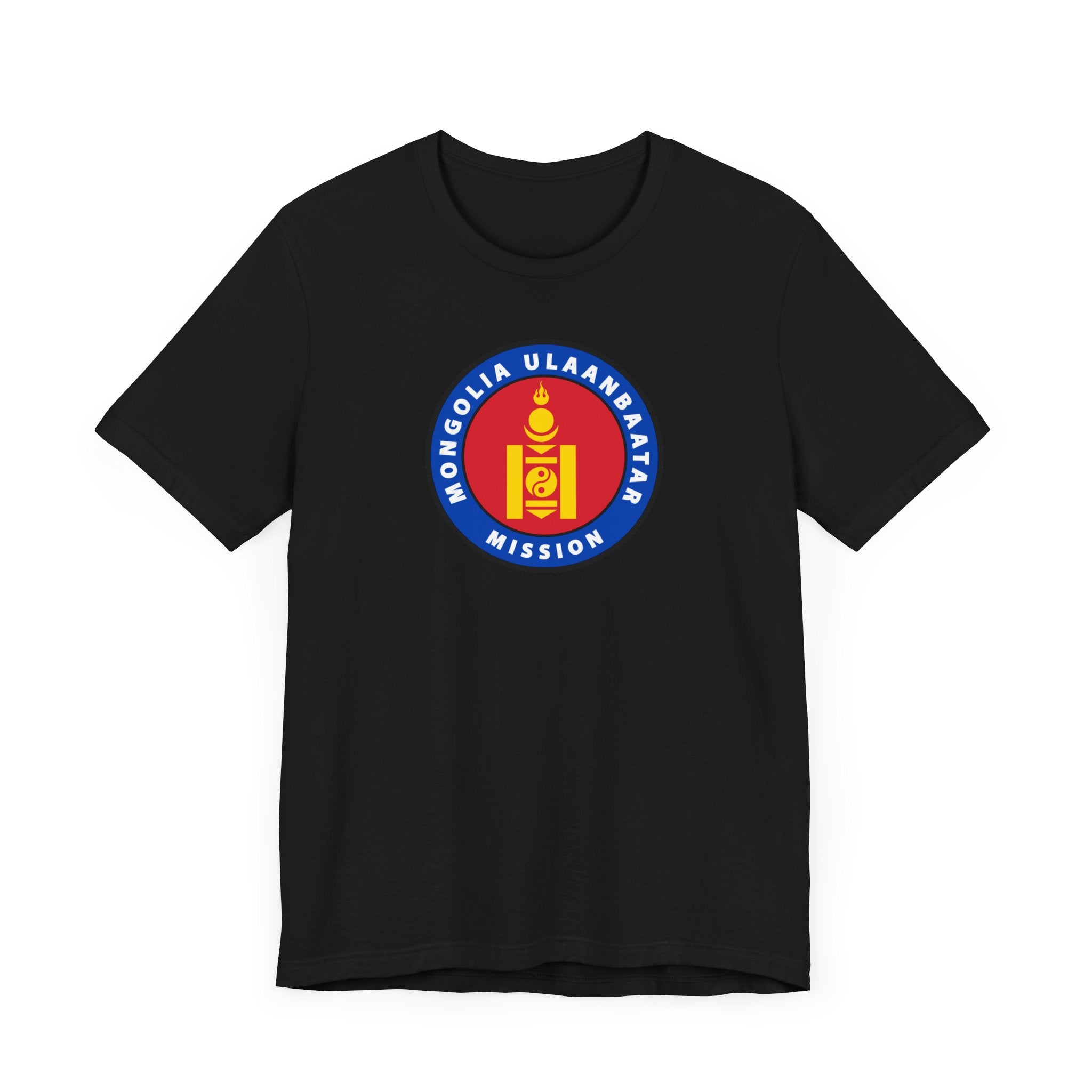 Mongolia Ulaanbaatar Mission Flag Logo T-shirt - Mission Wishlist - LDS Missionary Gift Store