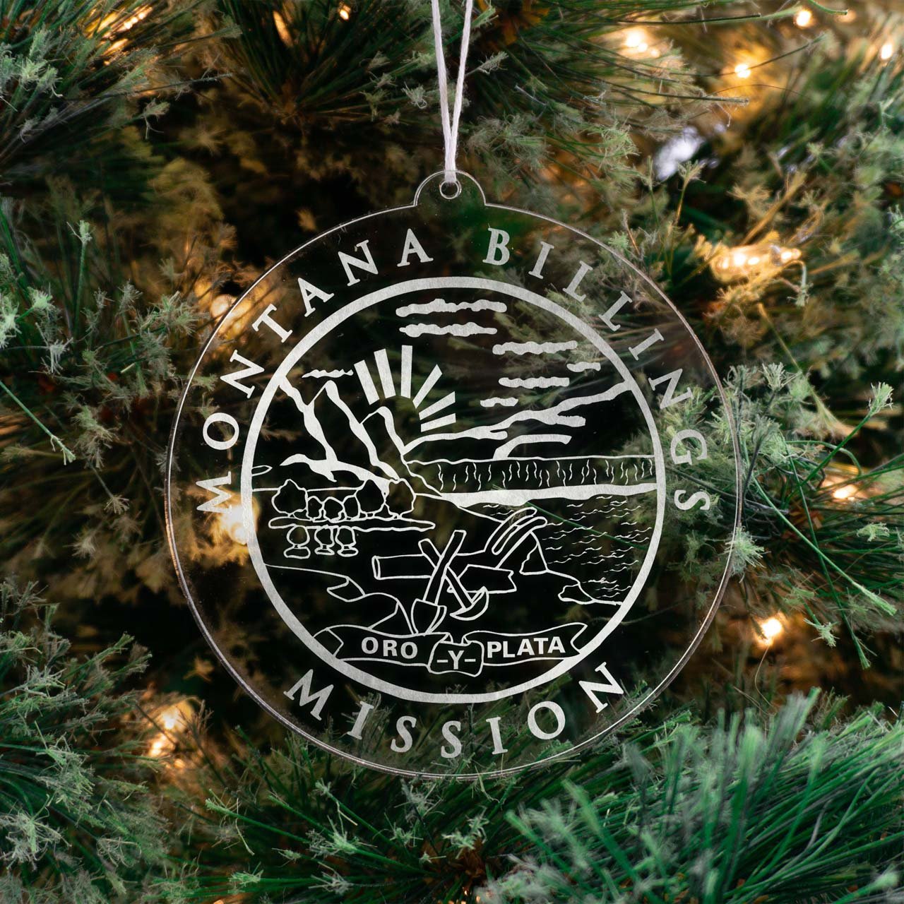 Montana Billings Mission Christmas Ornament - Latter-Day Saint LDS Missionary Gift - Book of Mormon