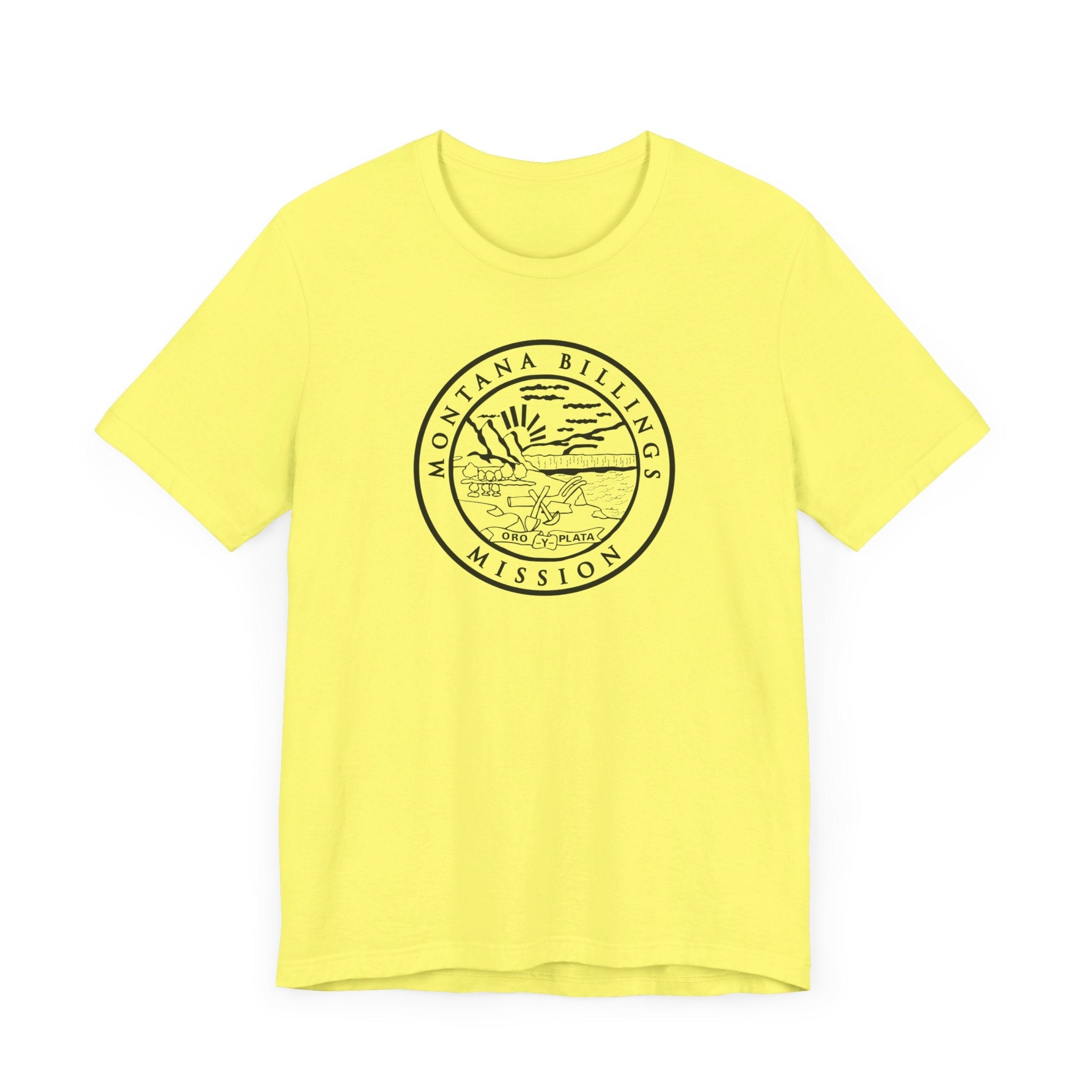 Montana Billings Mission Circular Monochrome Logo T-Shirt - Mission Wishlist - LDS Missionary Gift Store