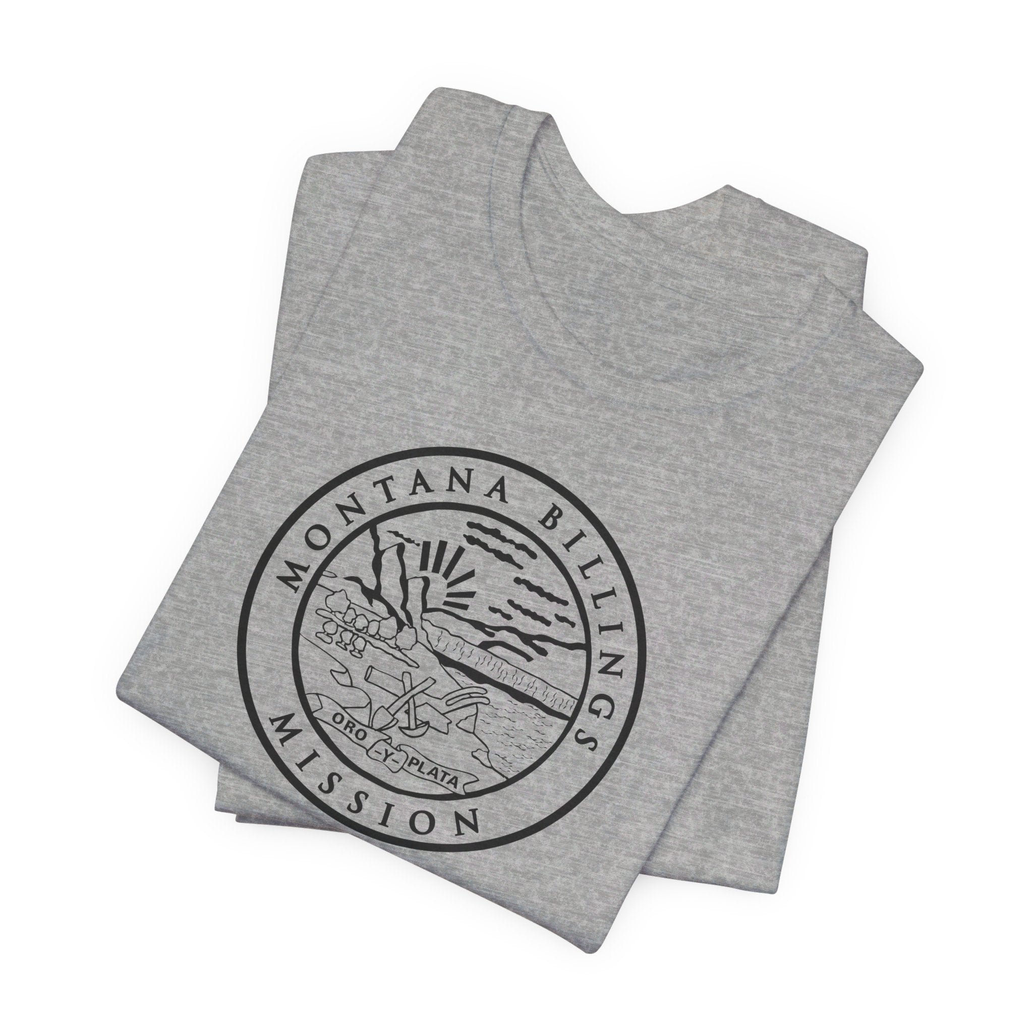 Montana Billings Mission Circular Monochrome Logo T-Shirt - Mission Wishlist - LDS Missionary Gift Store