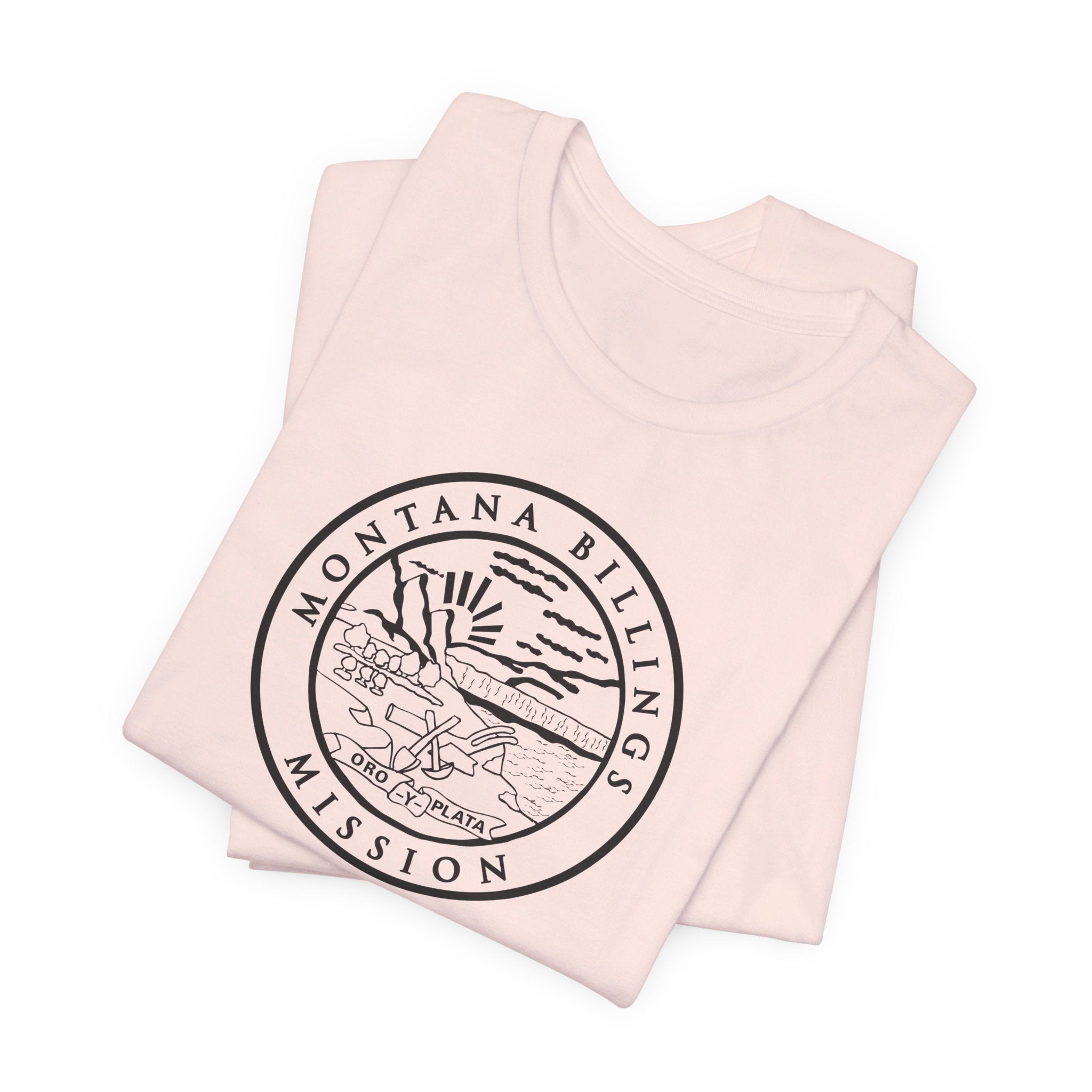 Montana Billings Mission Circular Monochrome Logo T-Shirt - Mission Wishlist - LDS Missionary Gift Store