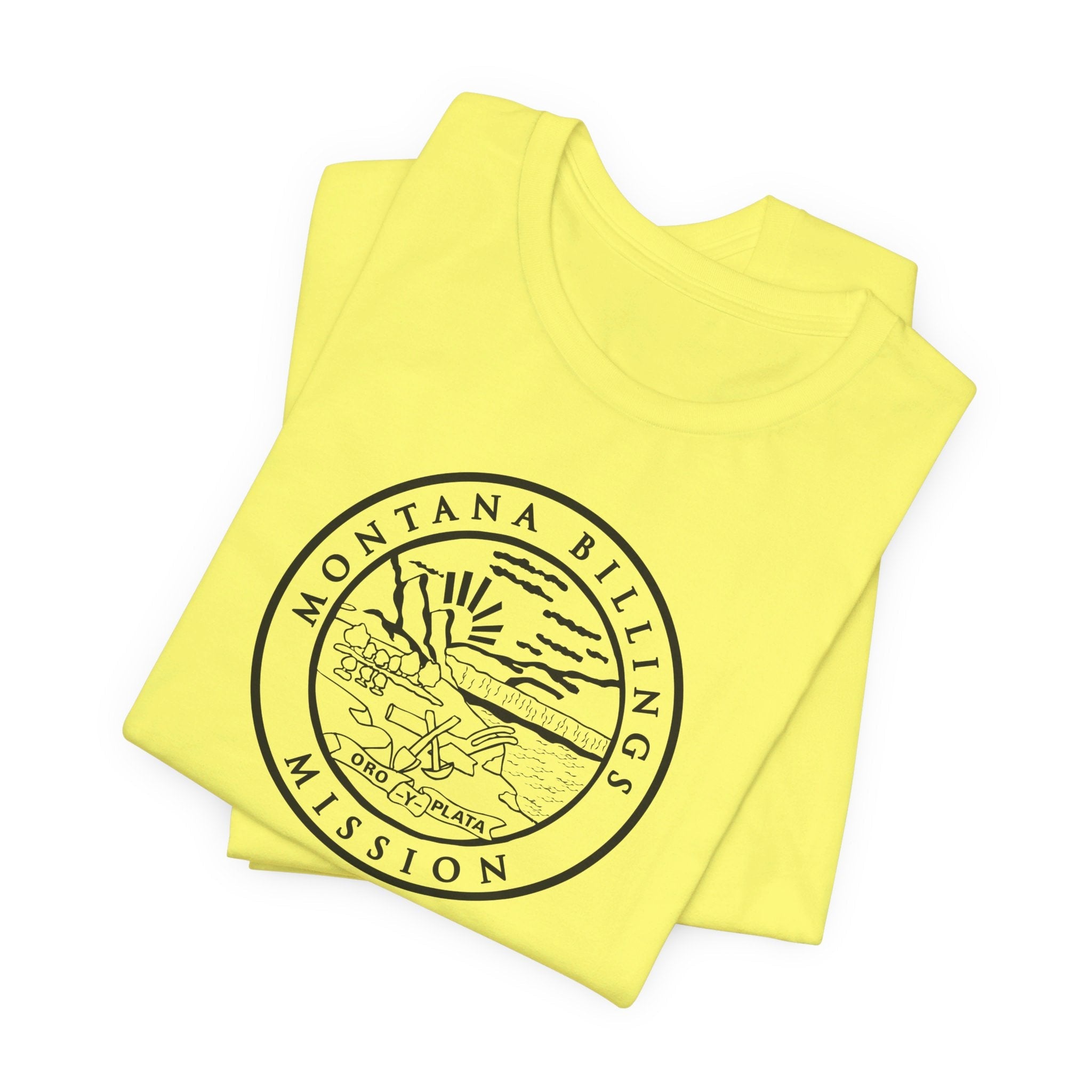 Montana Billings Mission Circular Monochrome Logo T-Shirt - Mission Wishlist - LDS Missionary Gift Store