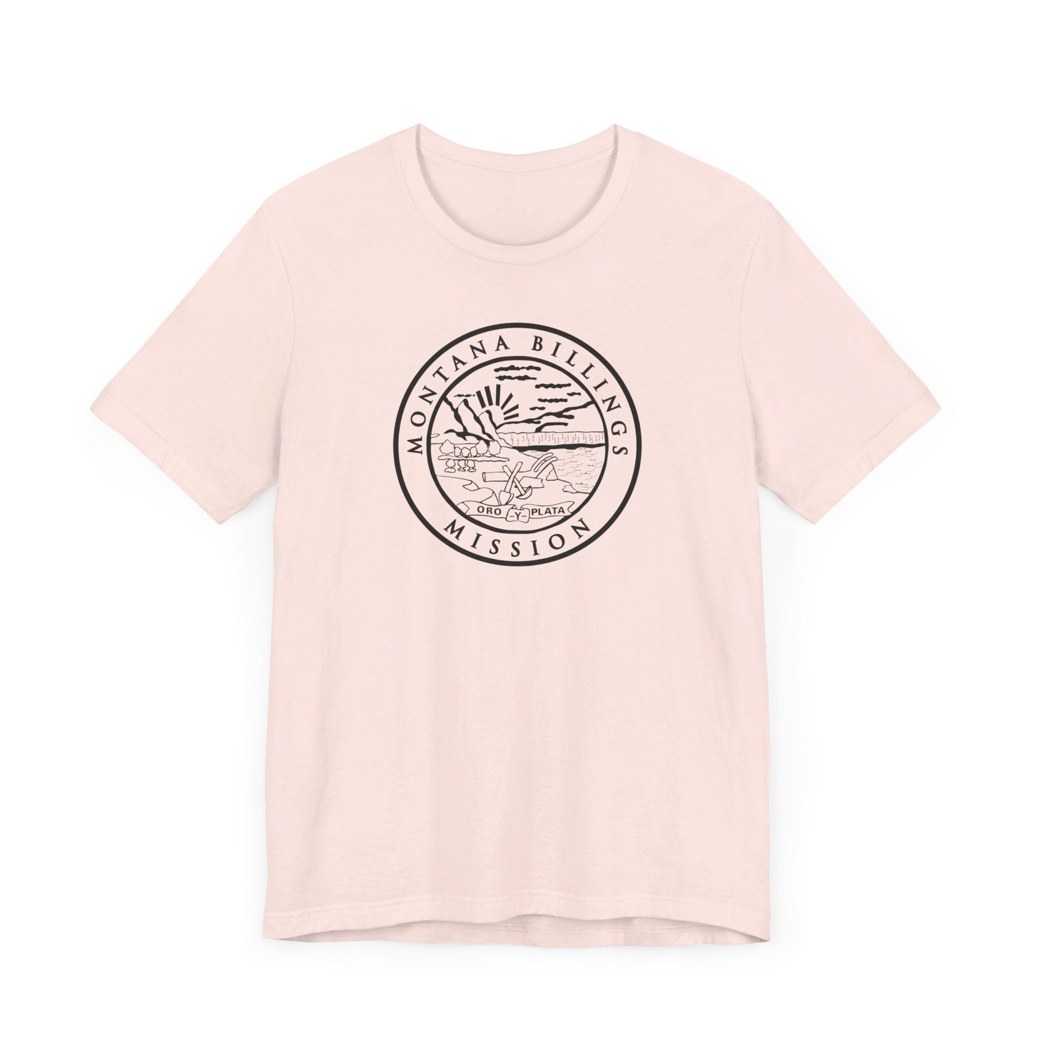 Montana Billings Mission Circular Monochrome Logo T-Shirt - Mission Wishlist - LDS Missionary Gift Store