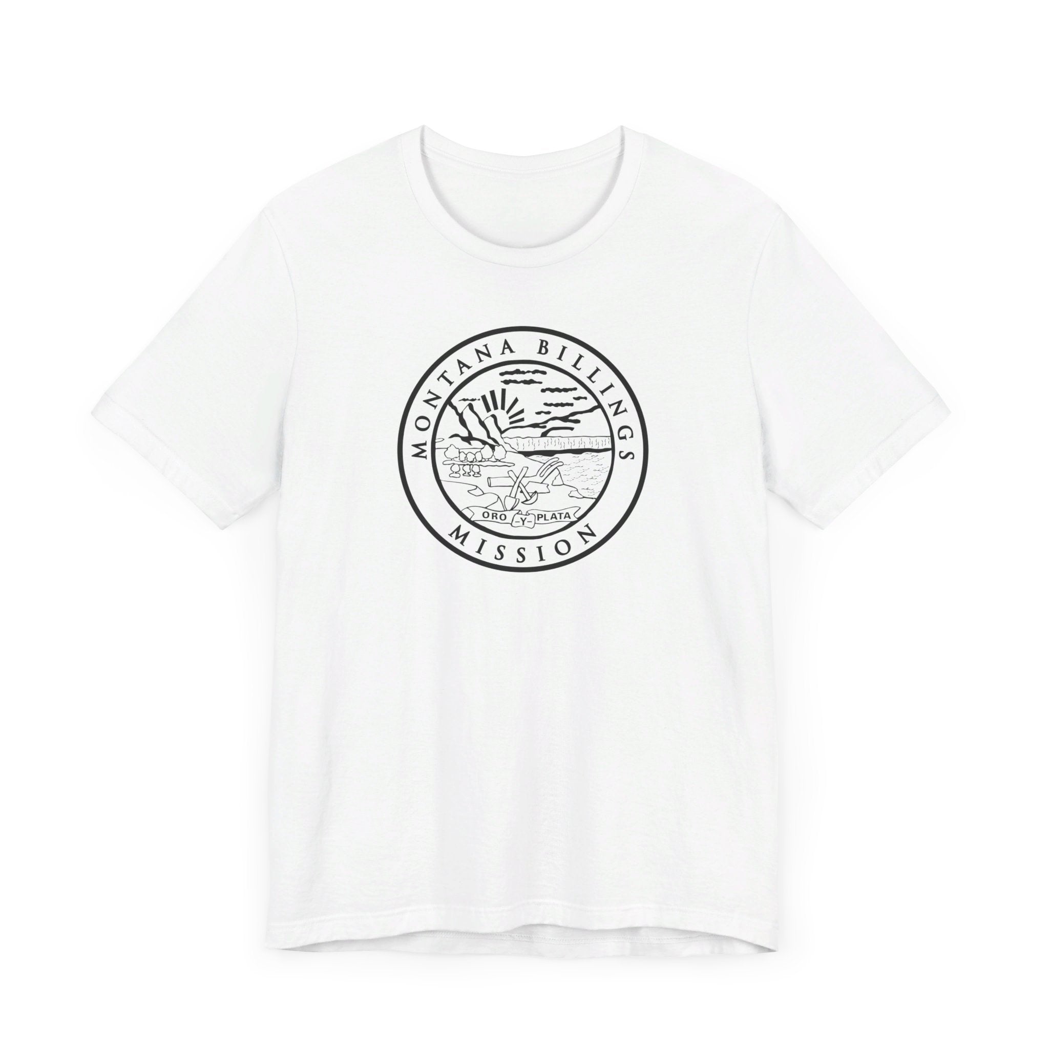 Montana Billings Mission Circular Monochrome Logo T-Shirt - Mission Wishlist - LDS Missionary Gift Store