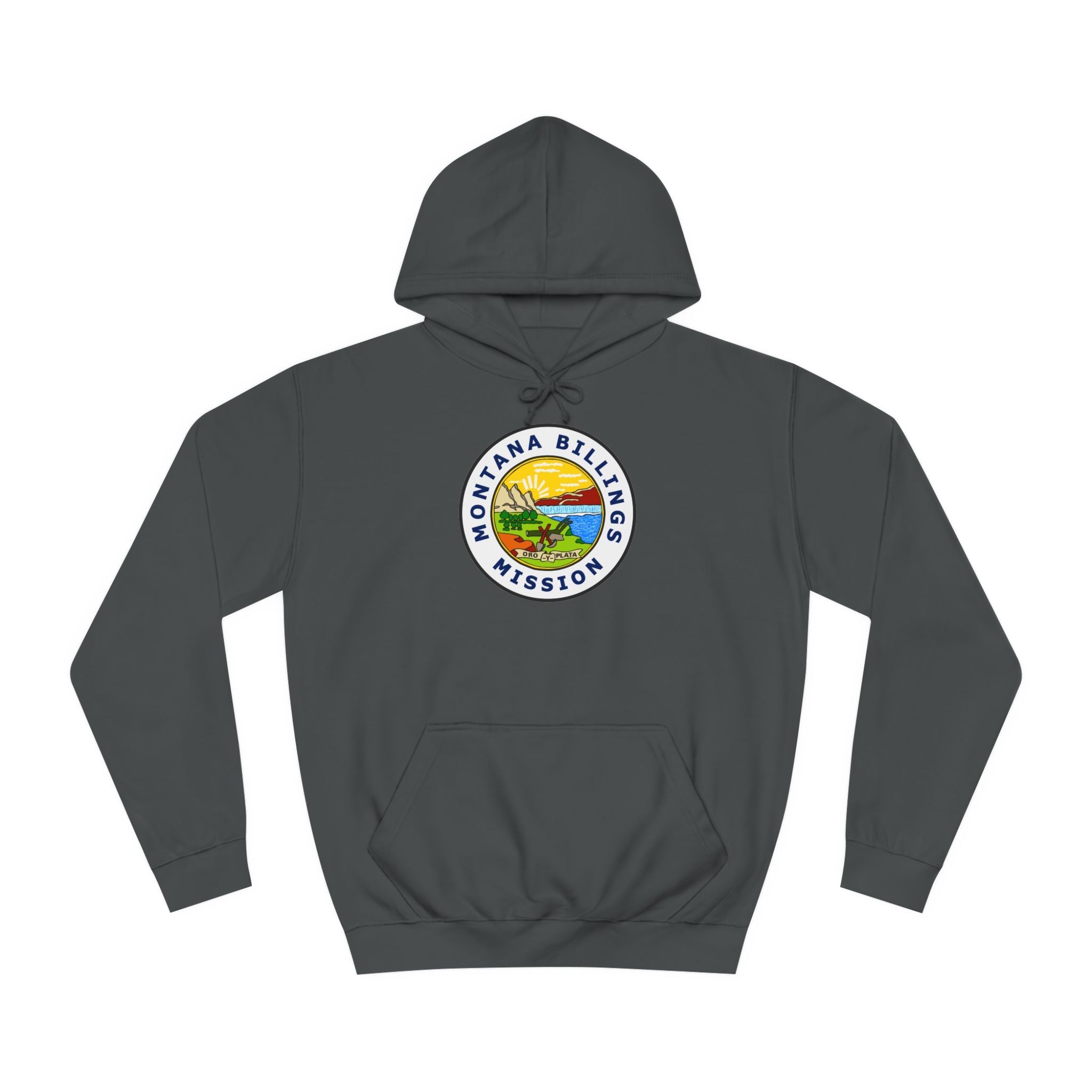 Montana Billings Mission State Flag Logo (White Border) College Hoodie - Mission Wishlist - LDS Missionary Gift Store