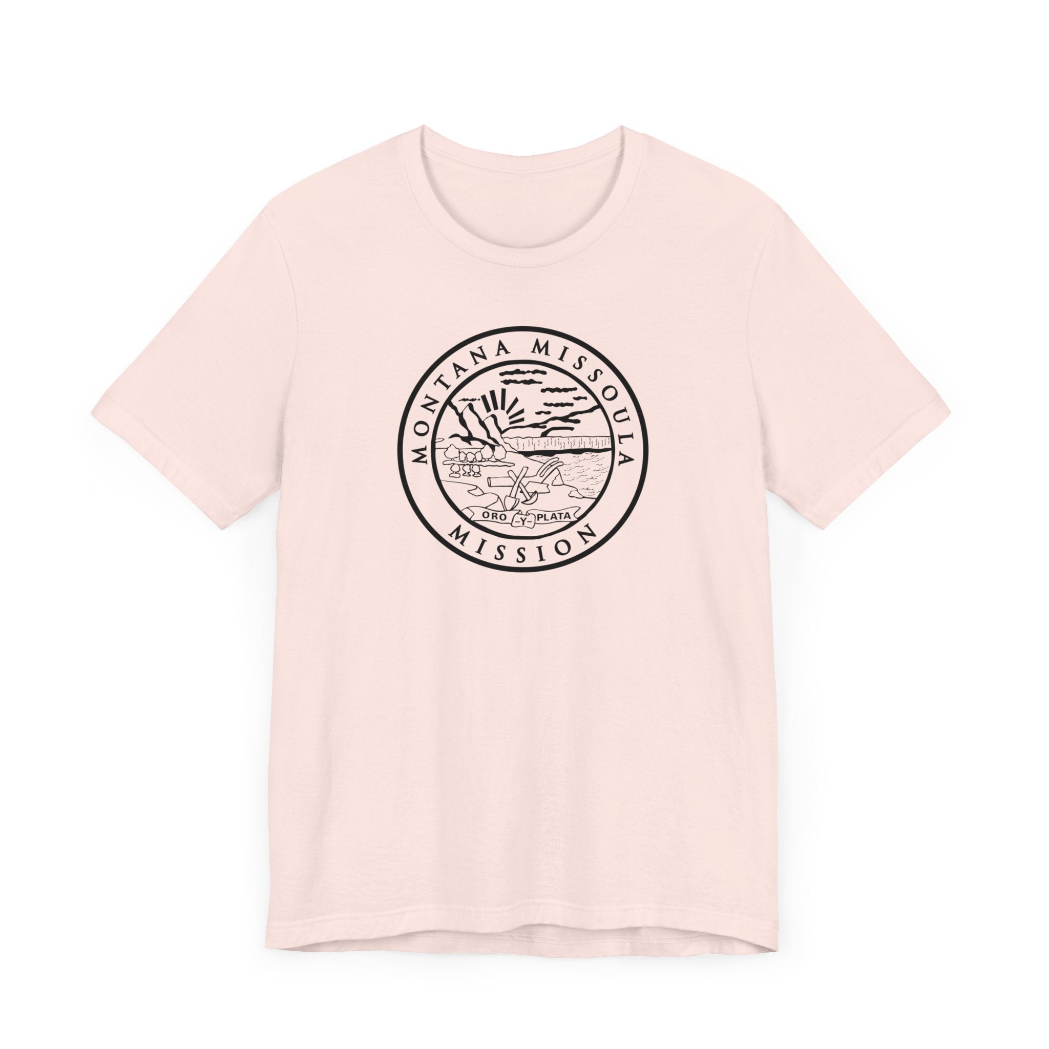 Montana Missoula Mission Circular Monochrome Logo T-Shirt - Mission Wishlist - LDS Missionary Gift Store