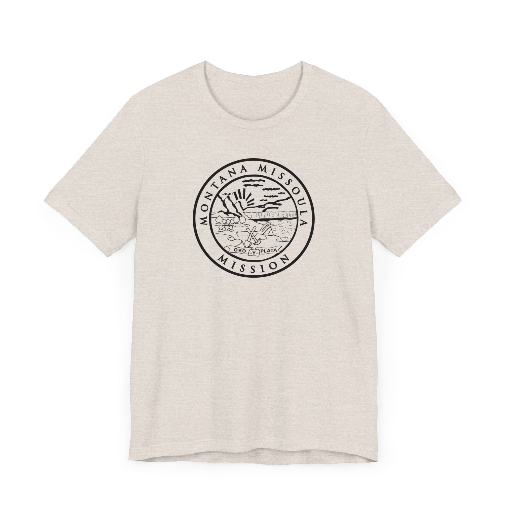 Montana Missoula Mission Circular Monochrome Logo T-Shirt - Mission Wishlist - LDS Missionary Gift Store