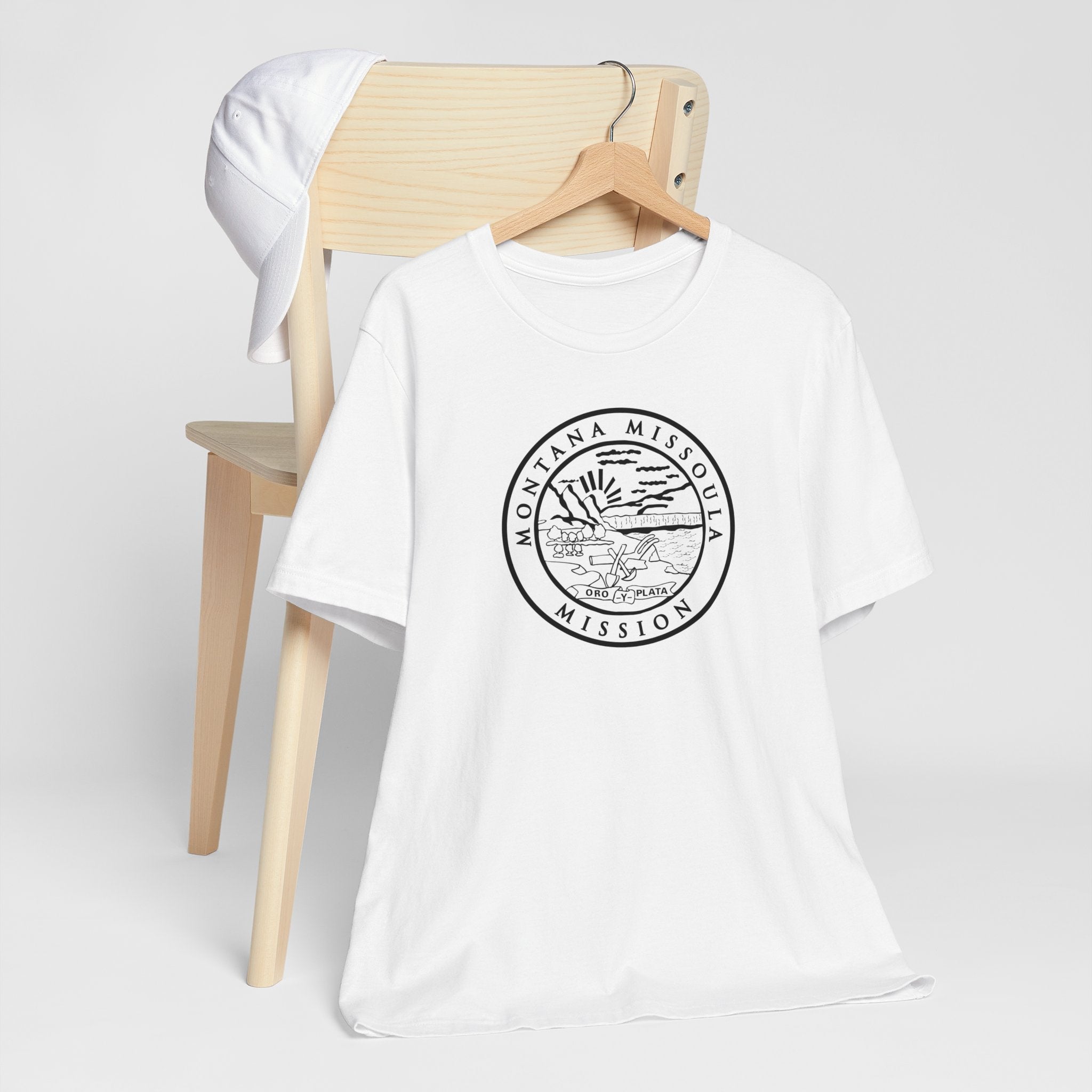 Montana Missoula Mission Circular Monochrome Logo T-Shirt - Mission Wishlist - LDS Missionary Gift Store