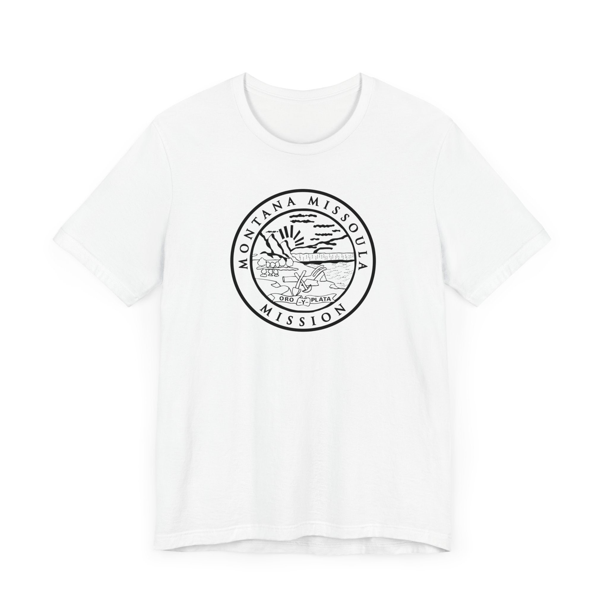 Montana Missoula Mission Circular Monochrome Logo T-Shirt - Mission Wishlist - LDS Missionary Gift Store