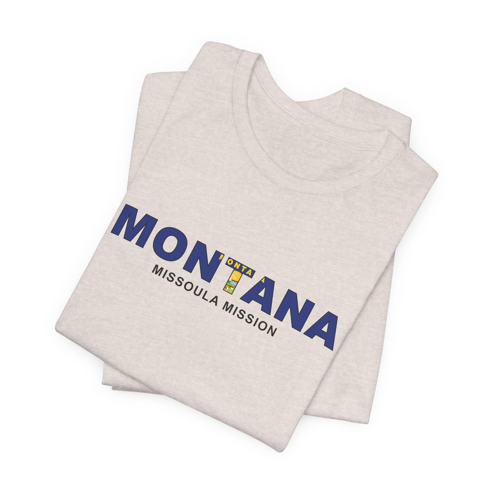 Montana Missoula Mission Flag Title T-shirt - Mission Wishlist - LDS Missionary Gift Store