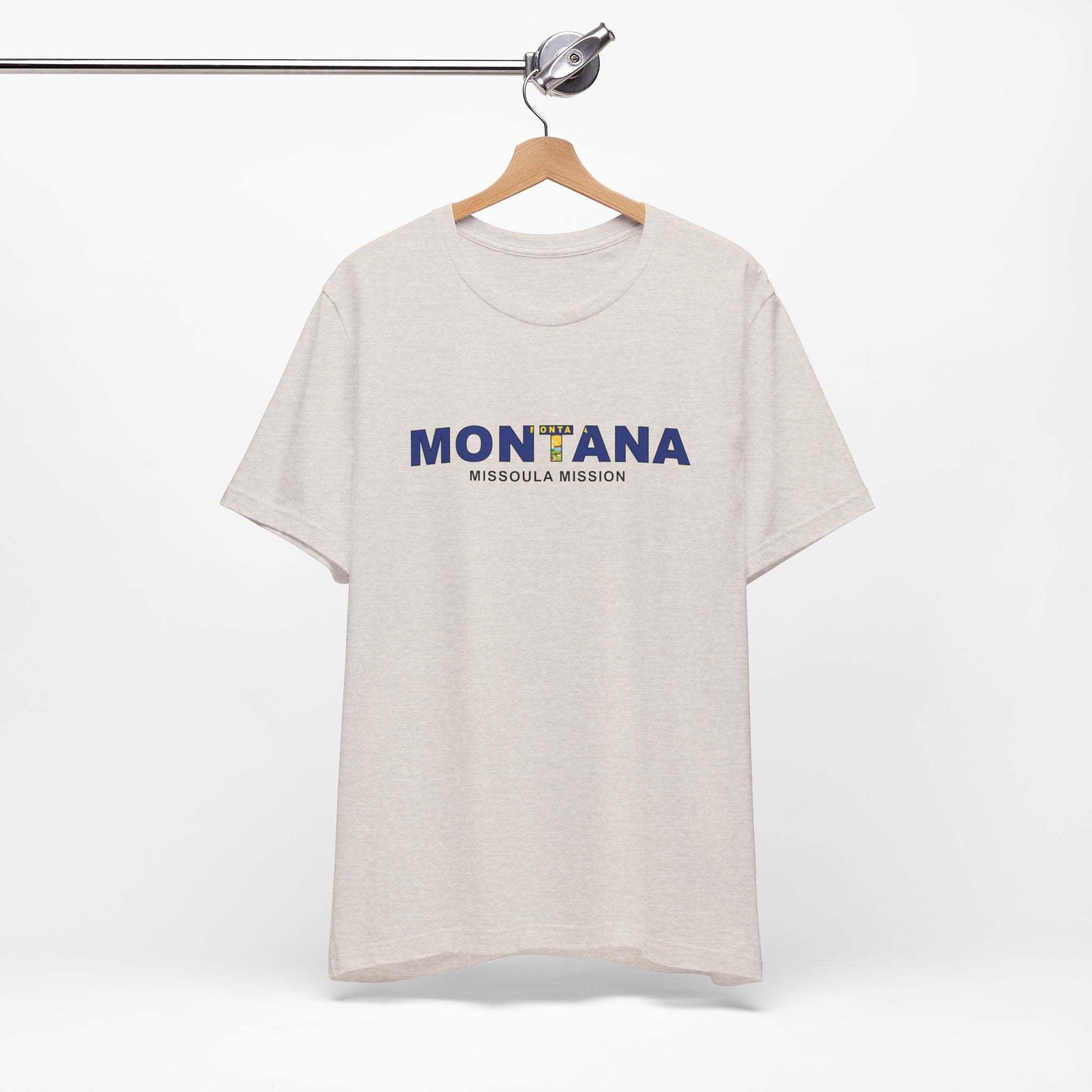 Montana Missoula Mission Flag Title T-shirt - Mission Wishlist - LDS Missionary Gift Store