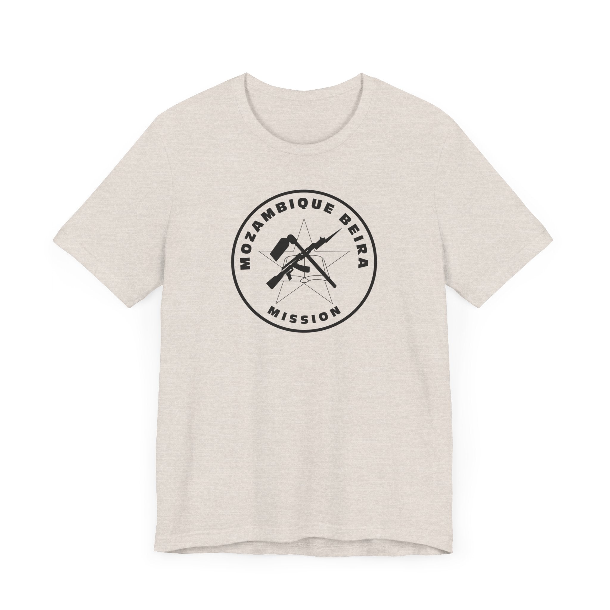 Mozambique Beira Mission Circular Monochrome Logo T-Shirt - Mission Wishlist - LDS Missionary Gift Store