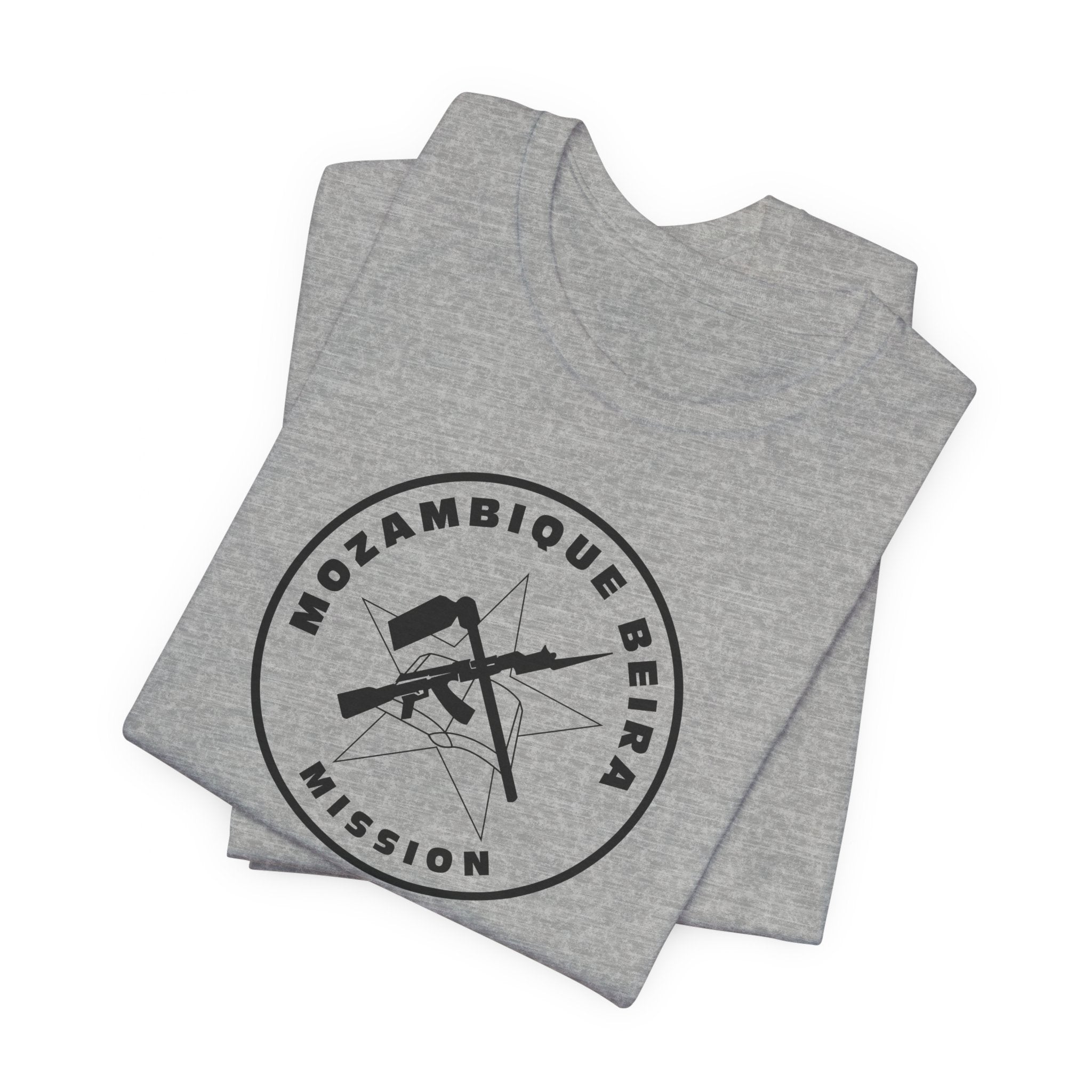 Mozambique Beira Mission Circular Monochrome Logo T-Shirt - Mission Wishlist - LDS Missionary Gift Store