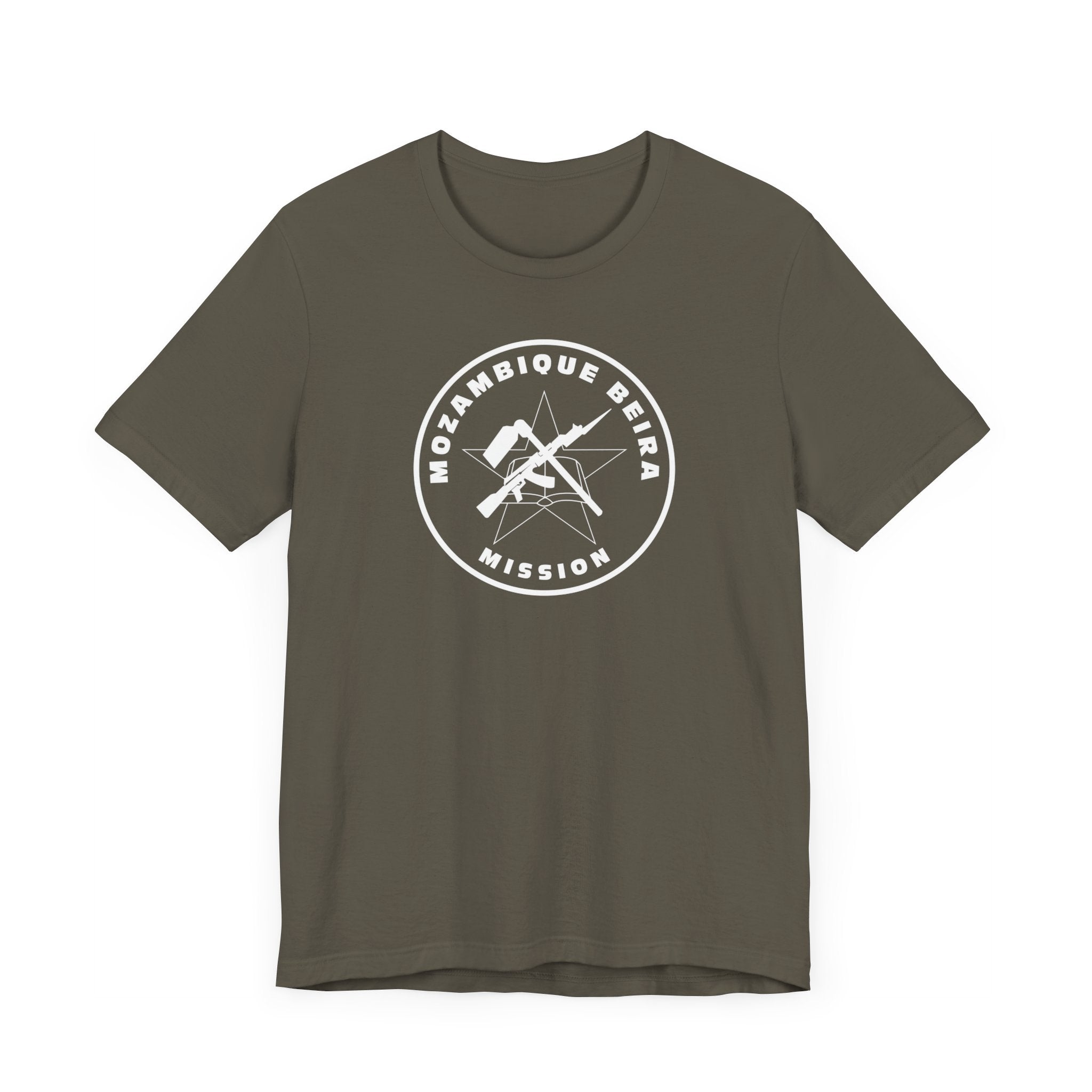 Mozambique Beira Mission Circular Monochrome Logo T-Shirt - Mission Wishlist - LDS Missionary Gift Store