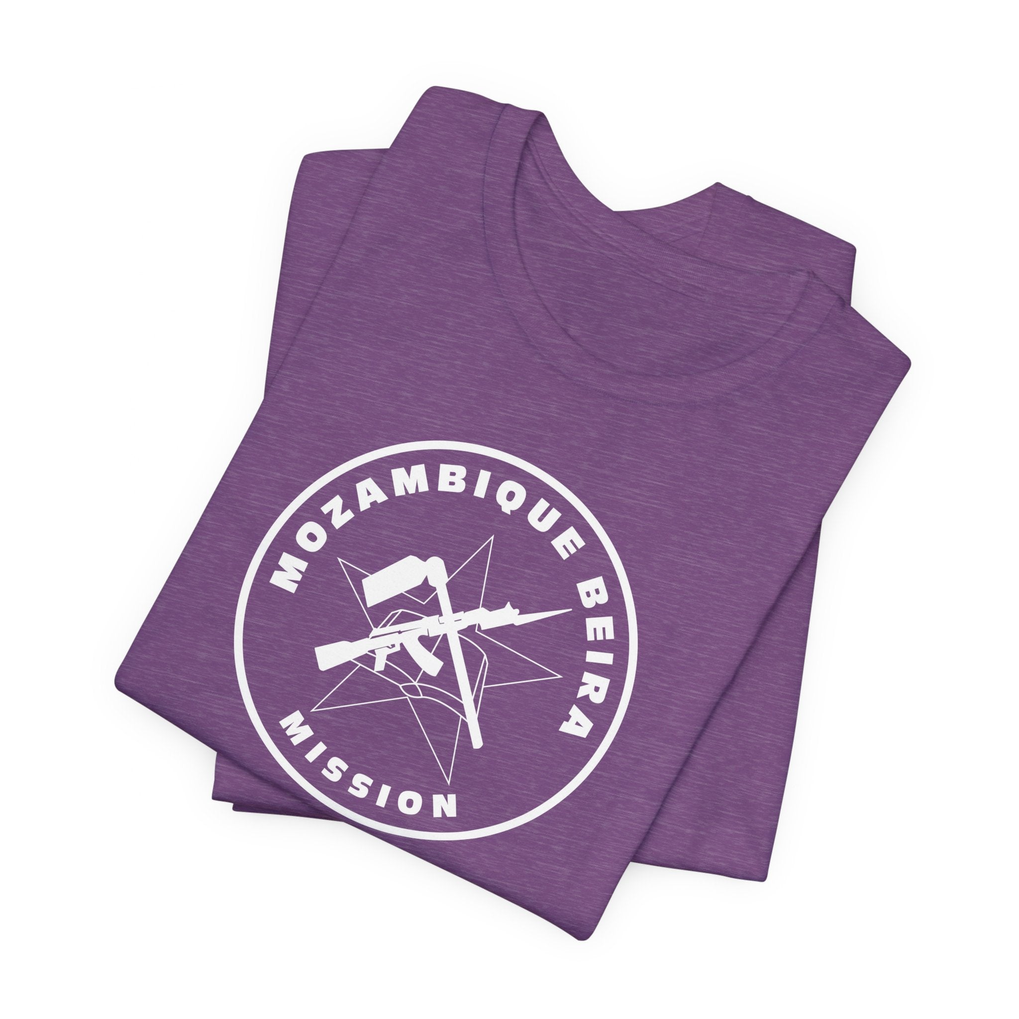 Mozambique Beira Mission Circular Monochrome Logo T-Shirt - Mission Wishlist - LDS Missionary Gift Store