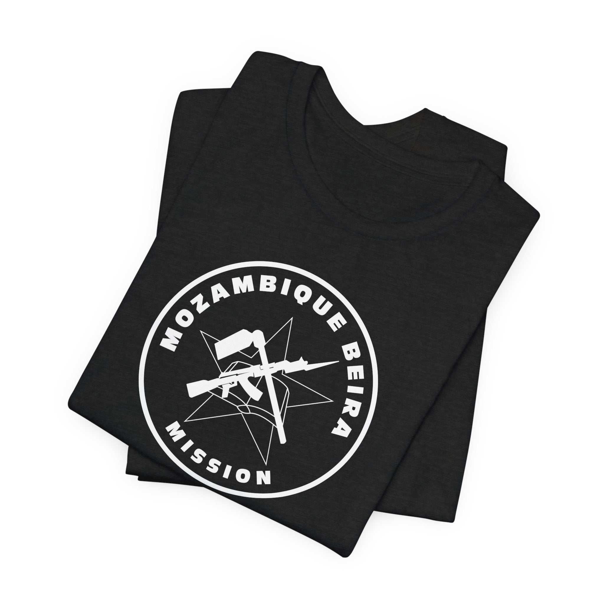 Mozambique Beira Mission Circular Monochrome Logo T-Shirt - Mission Wishlist - LDS Missionary Gift Store