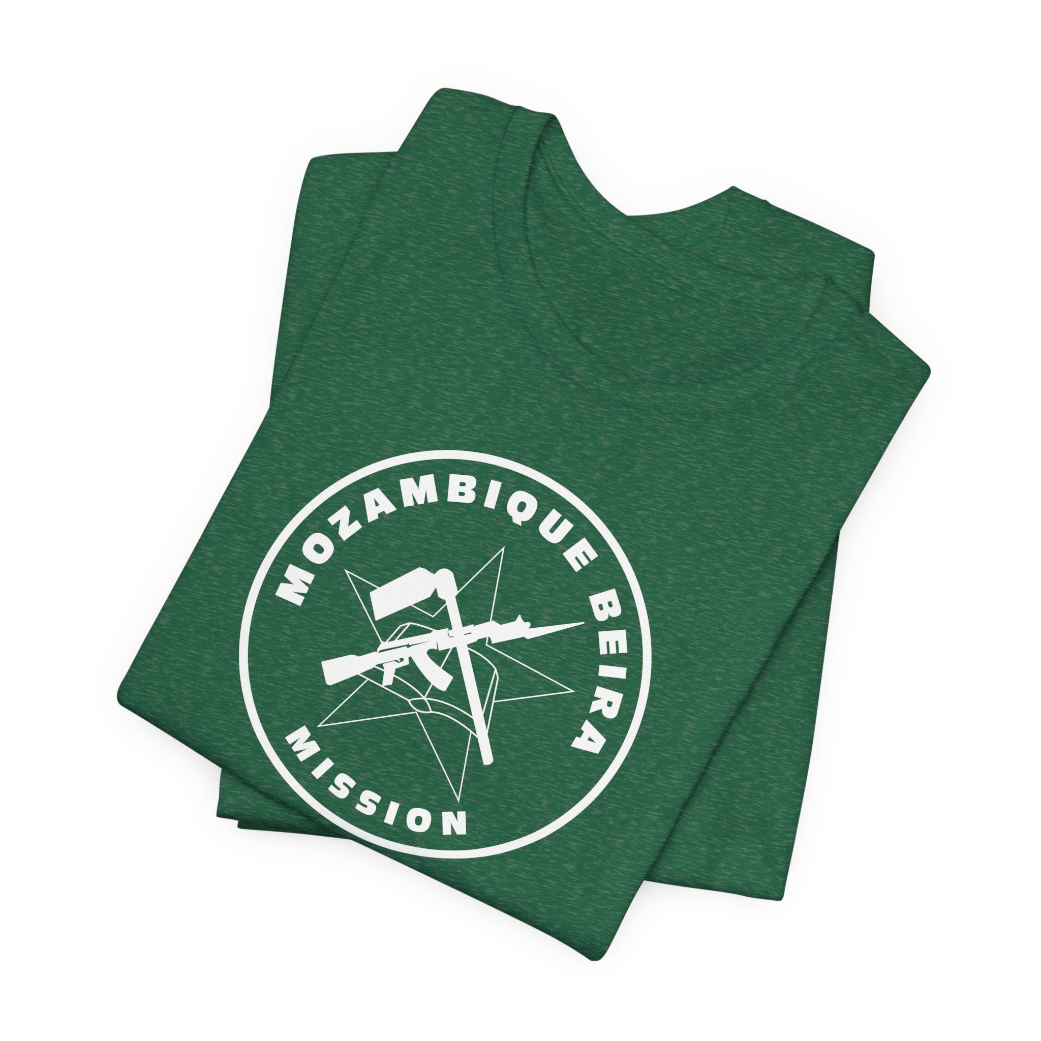 Mozambique Beira Mission Circular Monochrome Logo T-Shirt - Mission Wishlist - LDS Missionary Gift Store